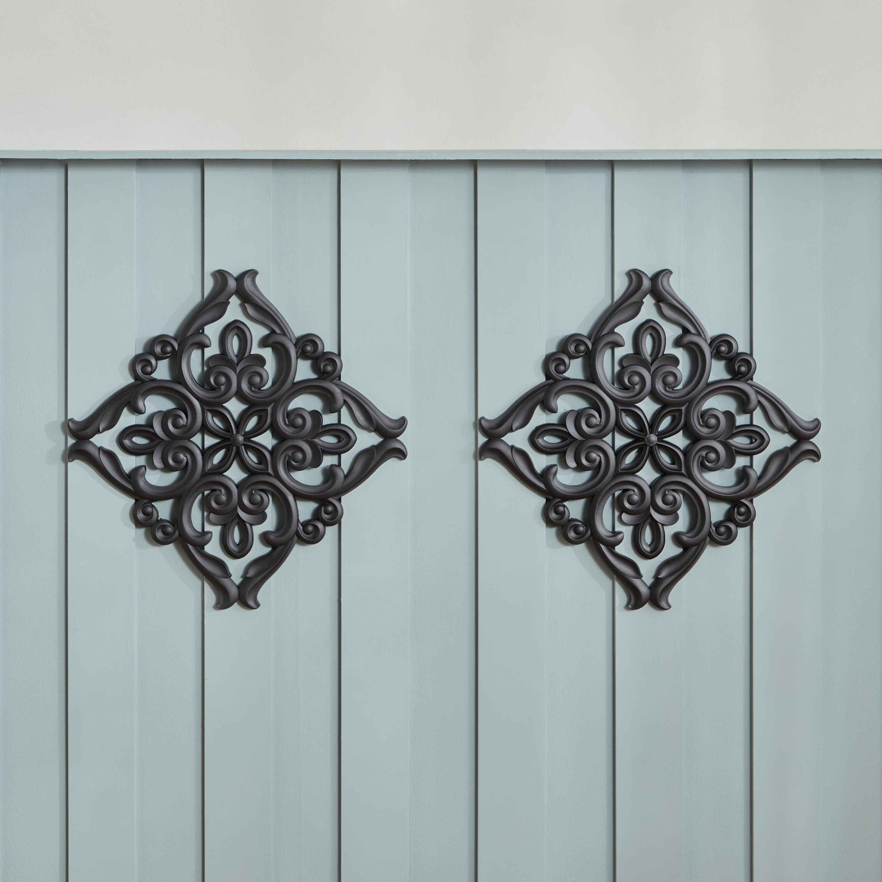 طقم ألواح حائط مربعة قطعتين من زويا - 40x2x40 سم-hbxdiningroom-walldecor-wallart-image-2