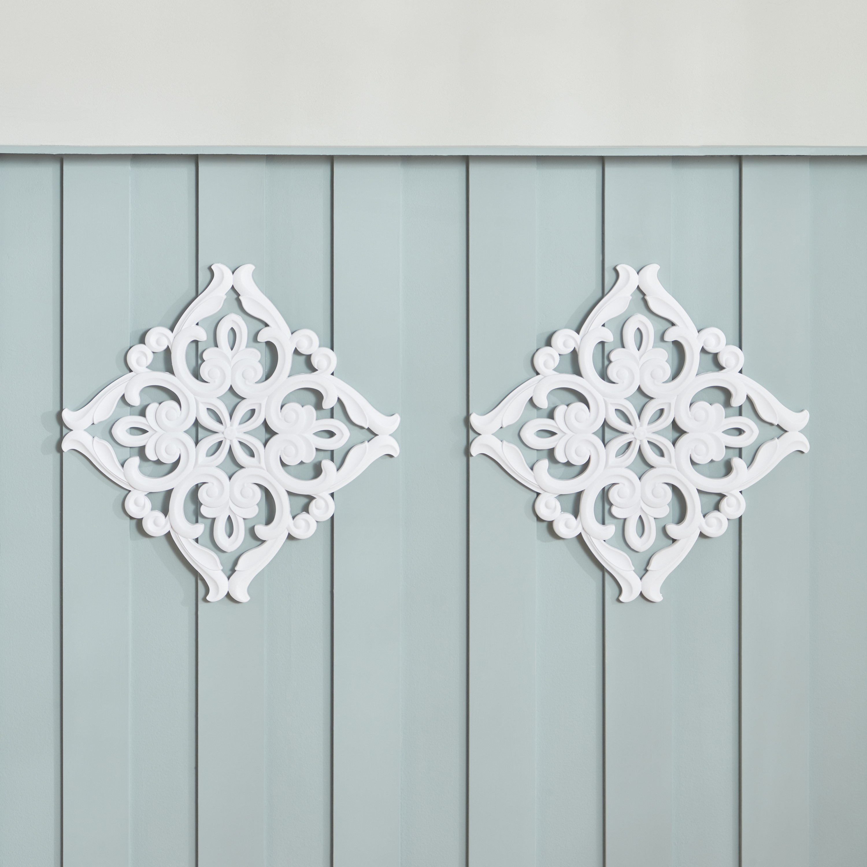 طقم ألواح حائط مربعة قطعتين من زويا - 40x2x40 سم-hbxdiningroom-walldecor-wallart-image-2