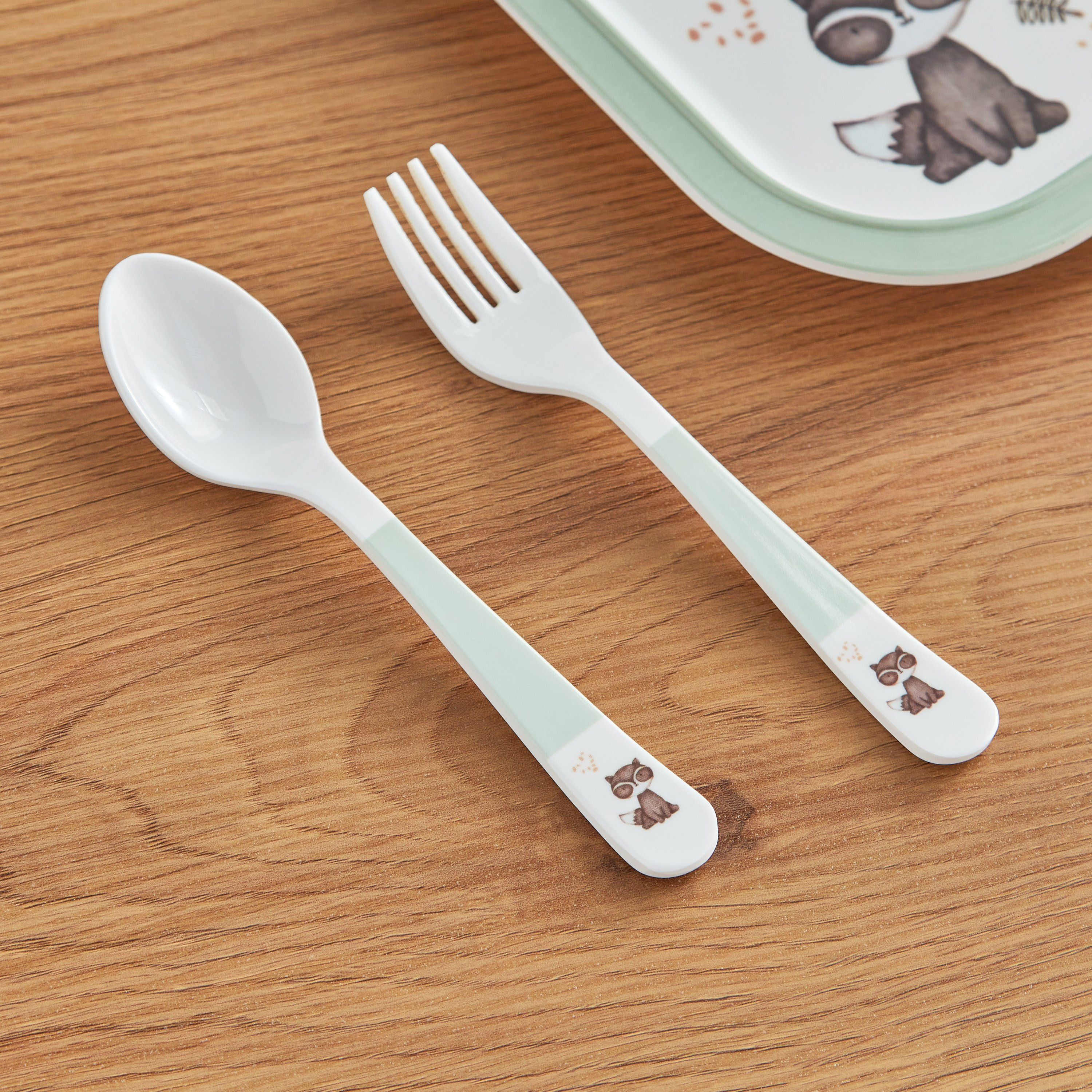 Ron Trinity 2-Piece Melamine Safari Cutlery Set - 16 cm-hbxhomeware-hbxkidsandyouth-image-1