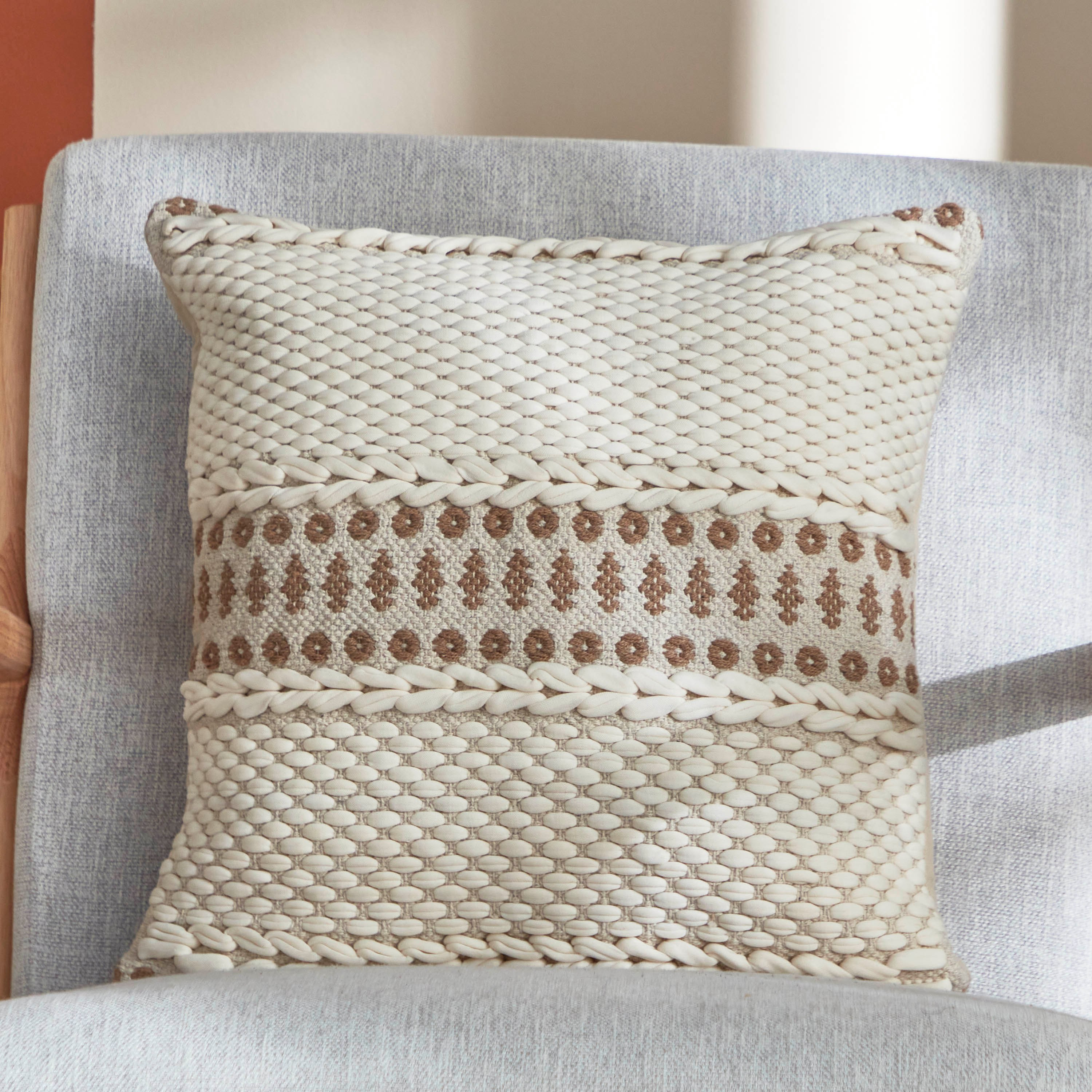 غطاء وسادة لايت لوك من هايتي - 45x45 سم-hbxhomeware-cushionsandcovers-cushioncovers-image-1