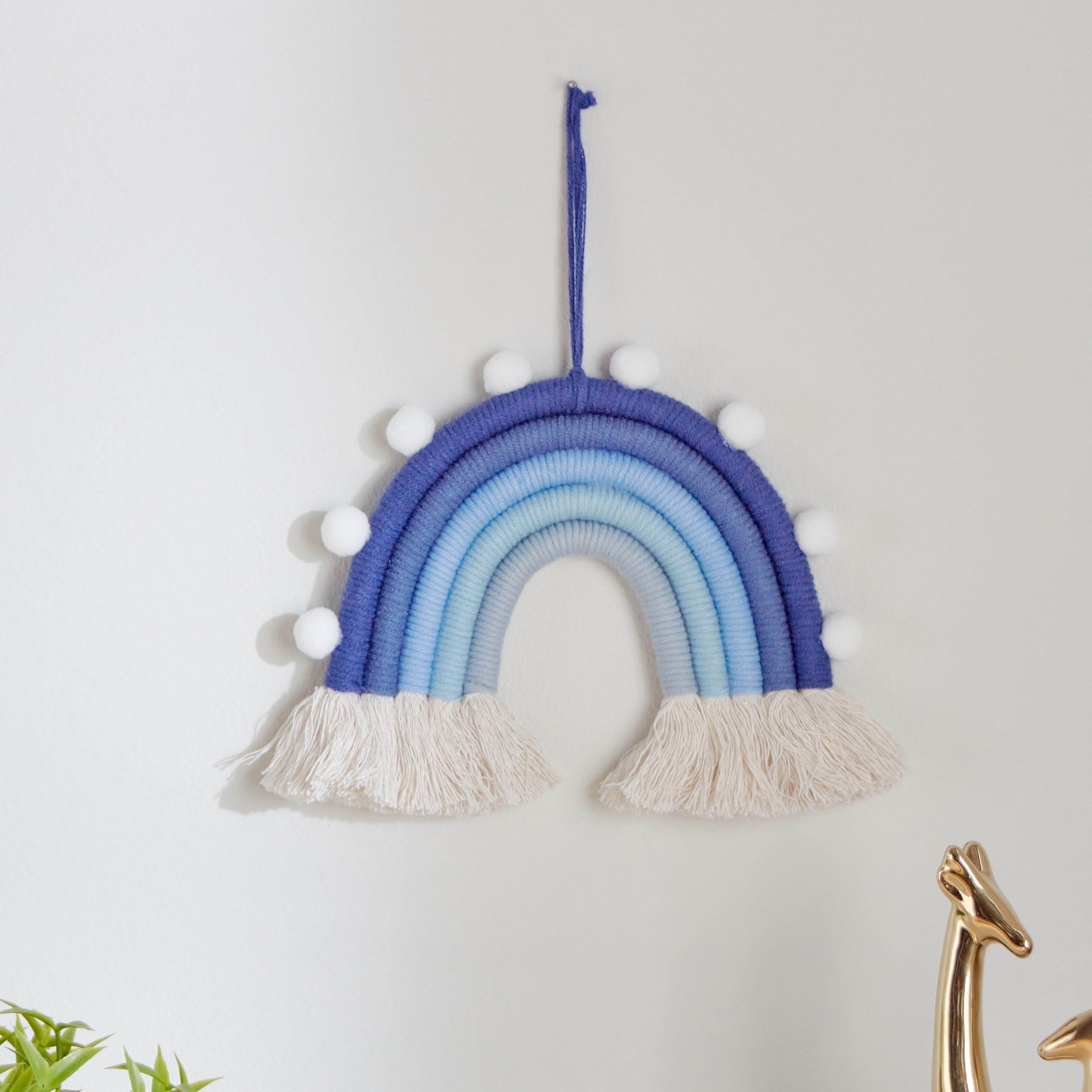 ديكور حائط قوس قزح الصباحي بتفاصيل بوم بوم من هاري - 18x18 سم-hbxhomeware-hbxkidsandyouth-image-2