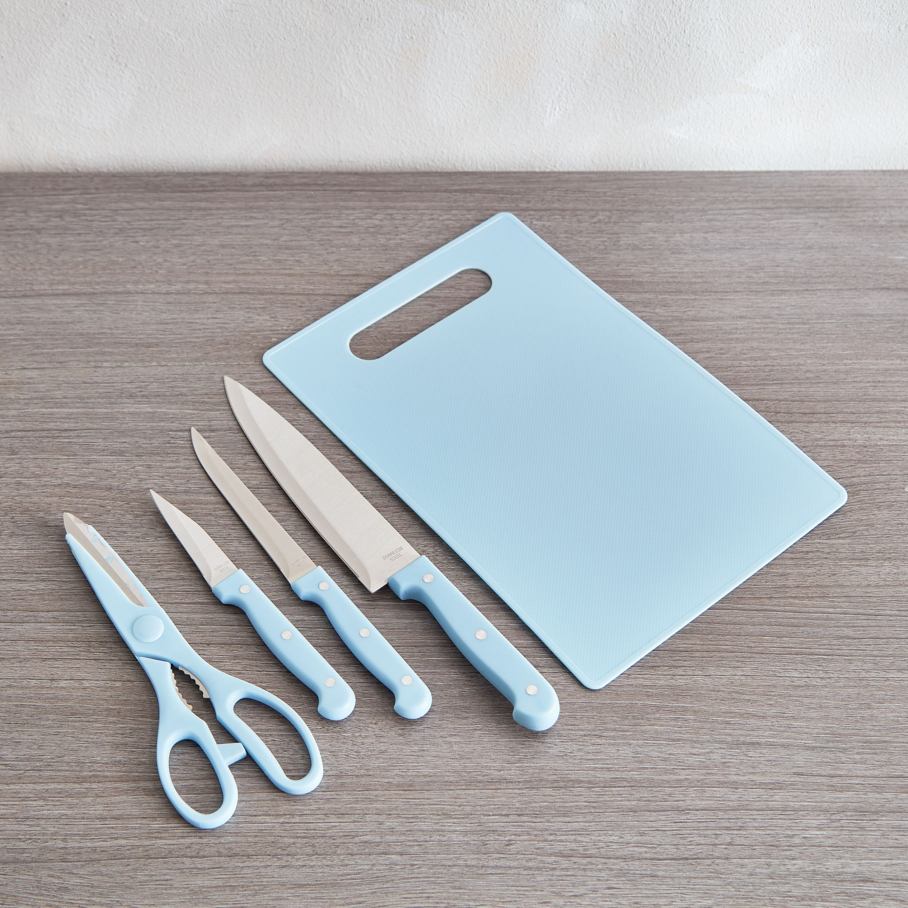 طقم سكاكين مع مقص ولوح تقطيع 5 قطع من روجرز-hbxkitchen-kitchenware-choppingboards-image-2