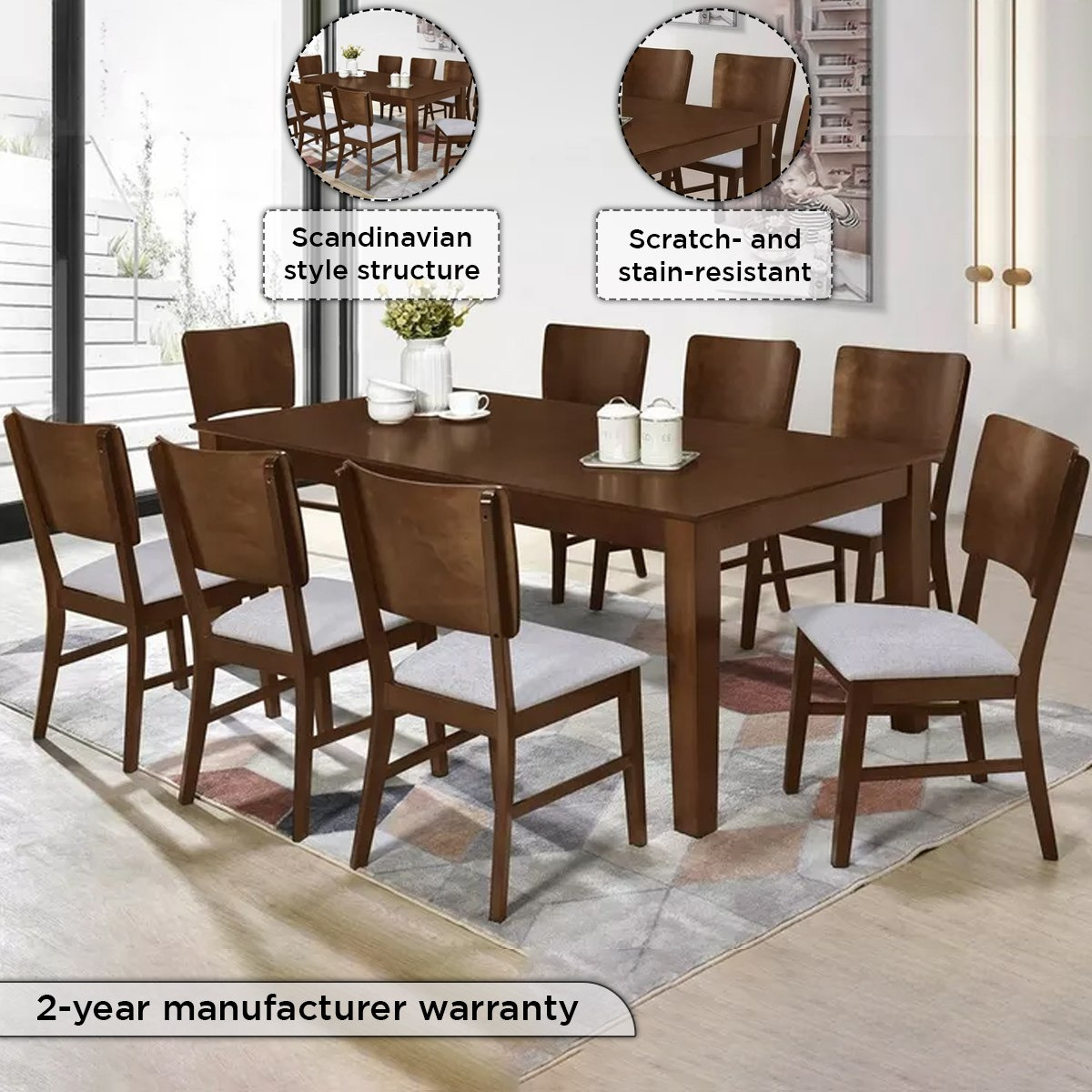 طقم سفرة 8 مقاعد من برودواي إن إكس تي-hbxfurniture-diningtablesandsets-diningsets-eightseater-image-6