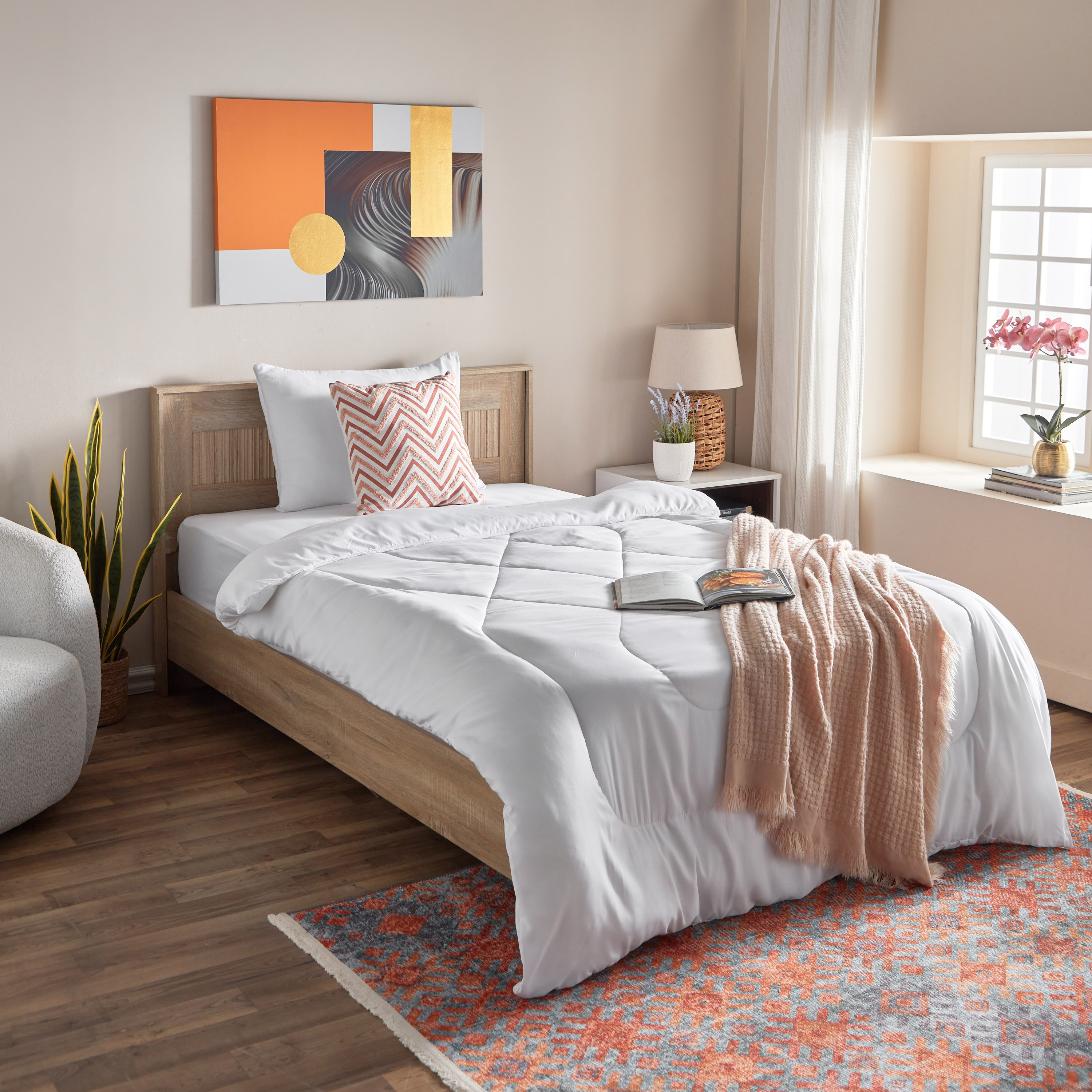 لحاف مزدوج داخلي من الألياف الدقيقة من نوفا - 150x220 سم-hbxdecorandfurnishings-bedding-duvetsandpillows-image-5