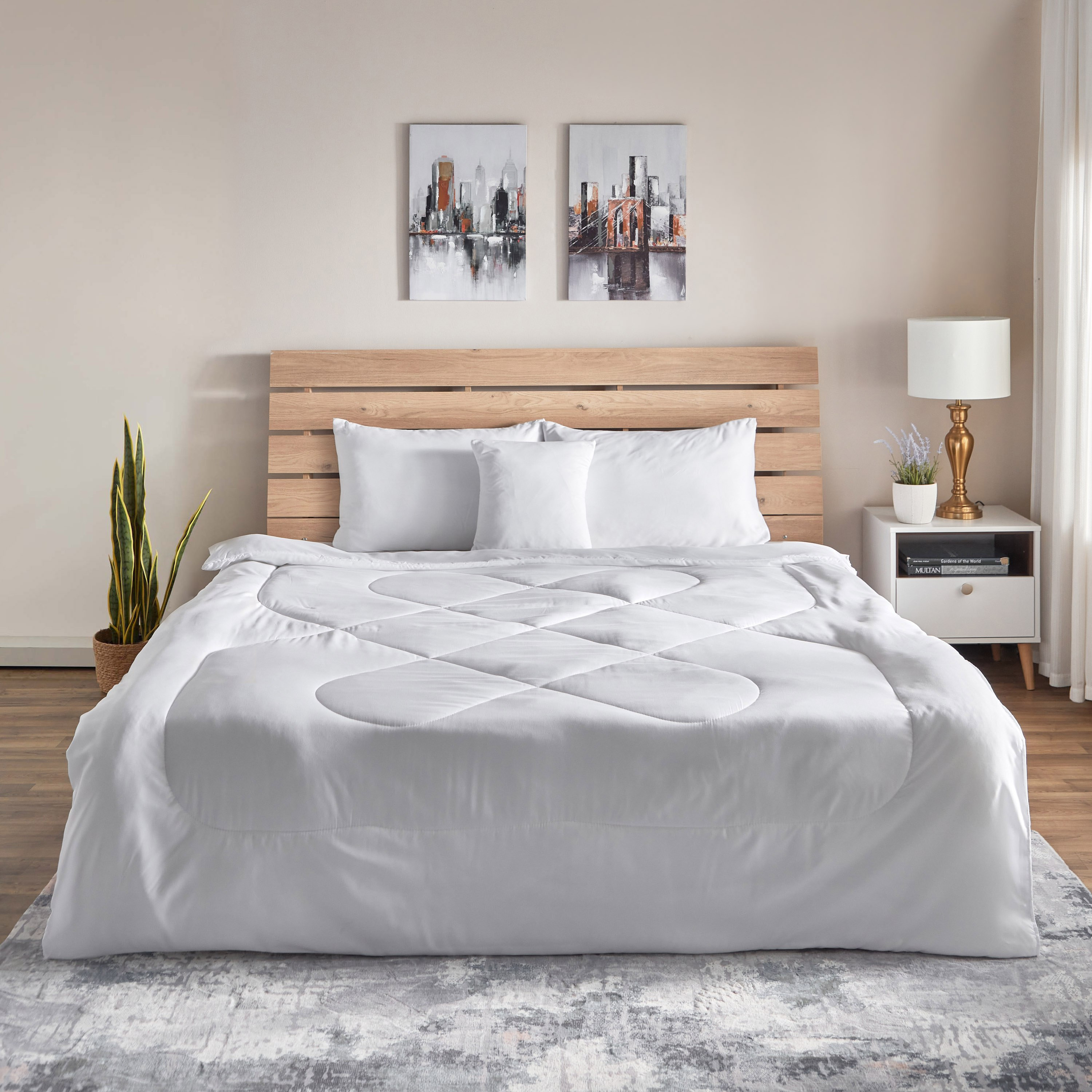 Andorra 5-Piece Queen Microfiber BIAB Comforter Set - 200x230 cm-hbxhomeware-hbxdecorandfurnishings-image-2