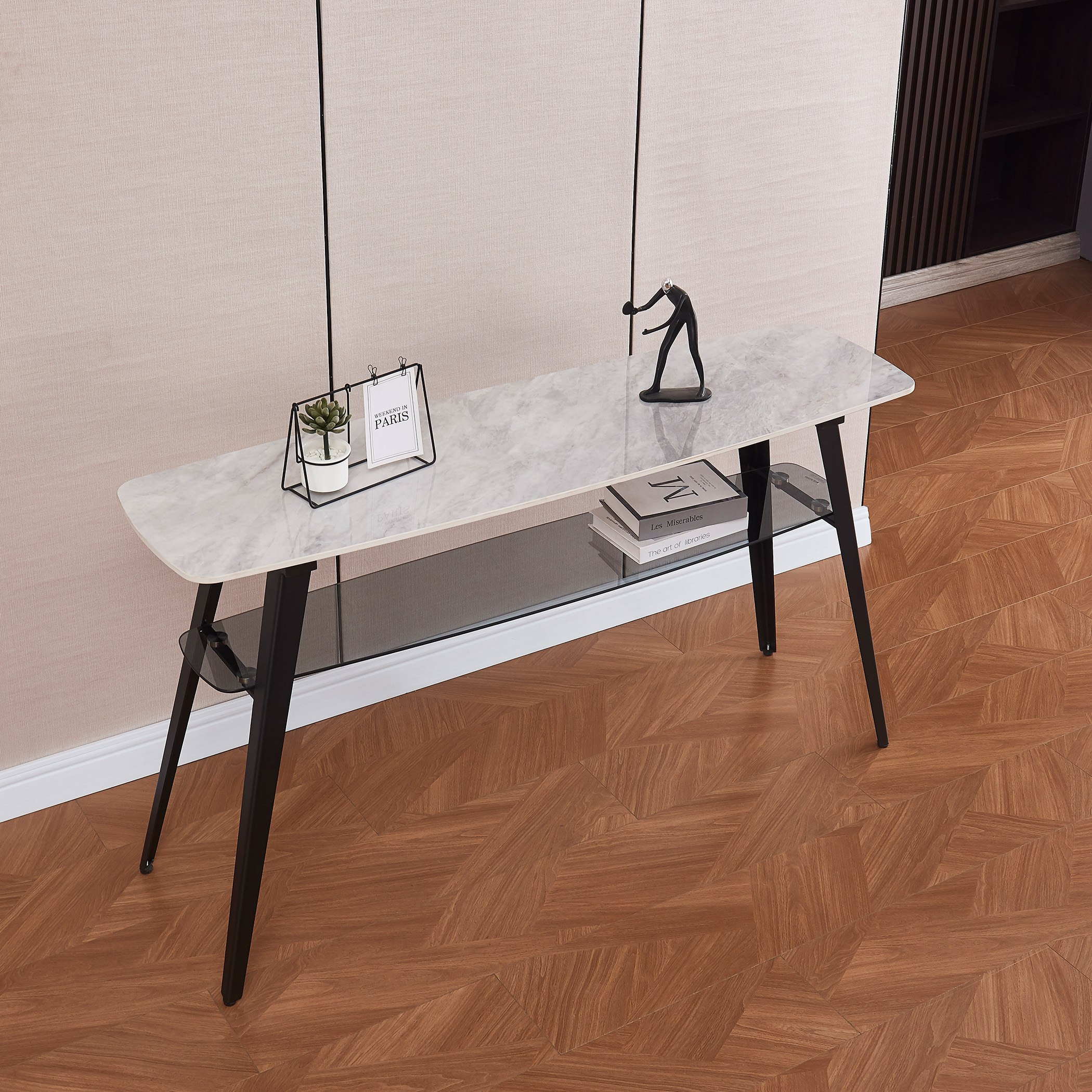 Lucina Sintered Stone Console Table-hbxfurniture-tablesandstands-consoletables-image-1