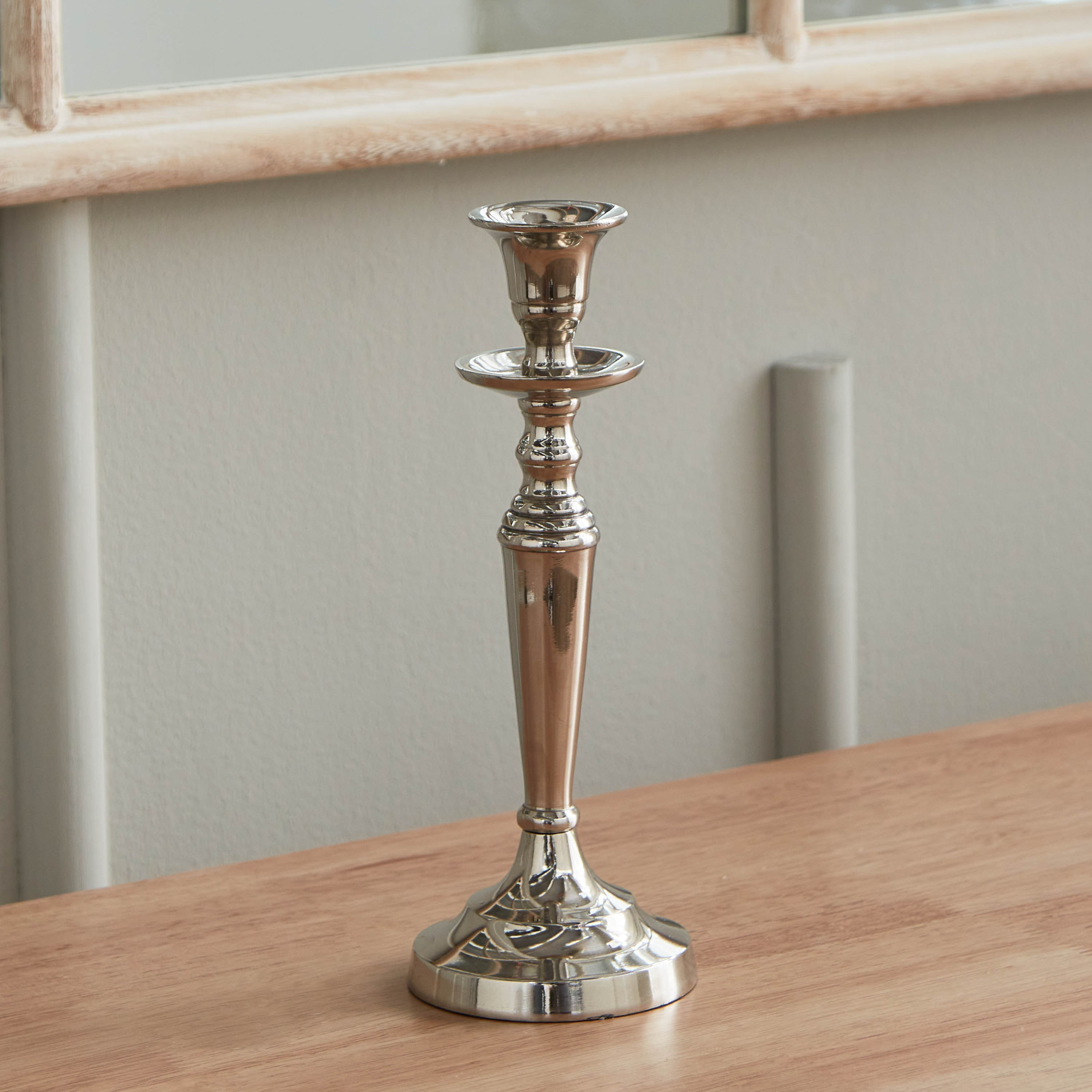 Ora Aluminum Decorative Candleholder - 8.25x8.25x22.25 cm-hbxlivingroom-decorandaccessories-candleholders-image-2