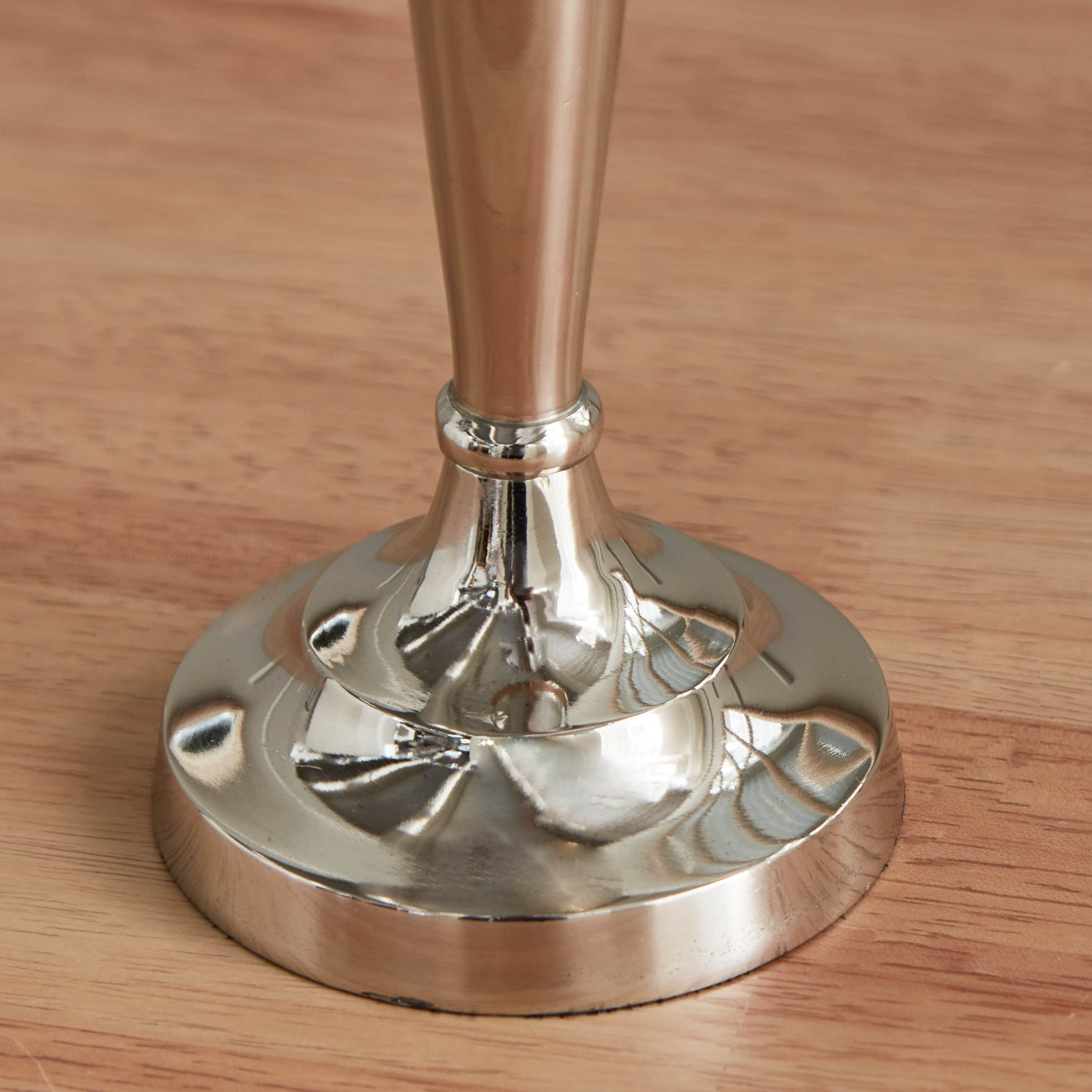 Ora Aluminum Decorative Candleholder - 8.25x8.25x22.25 cm-hbxlivingroom-decorandaccessories-candleholders-image-4