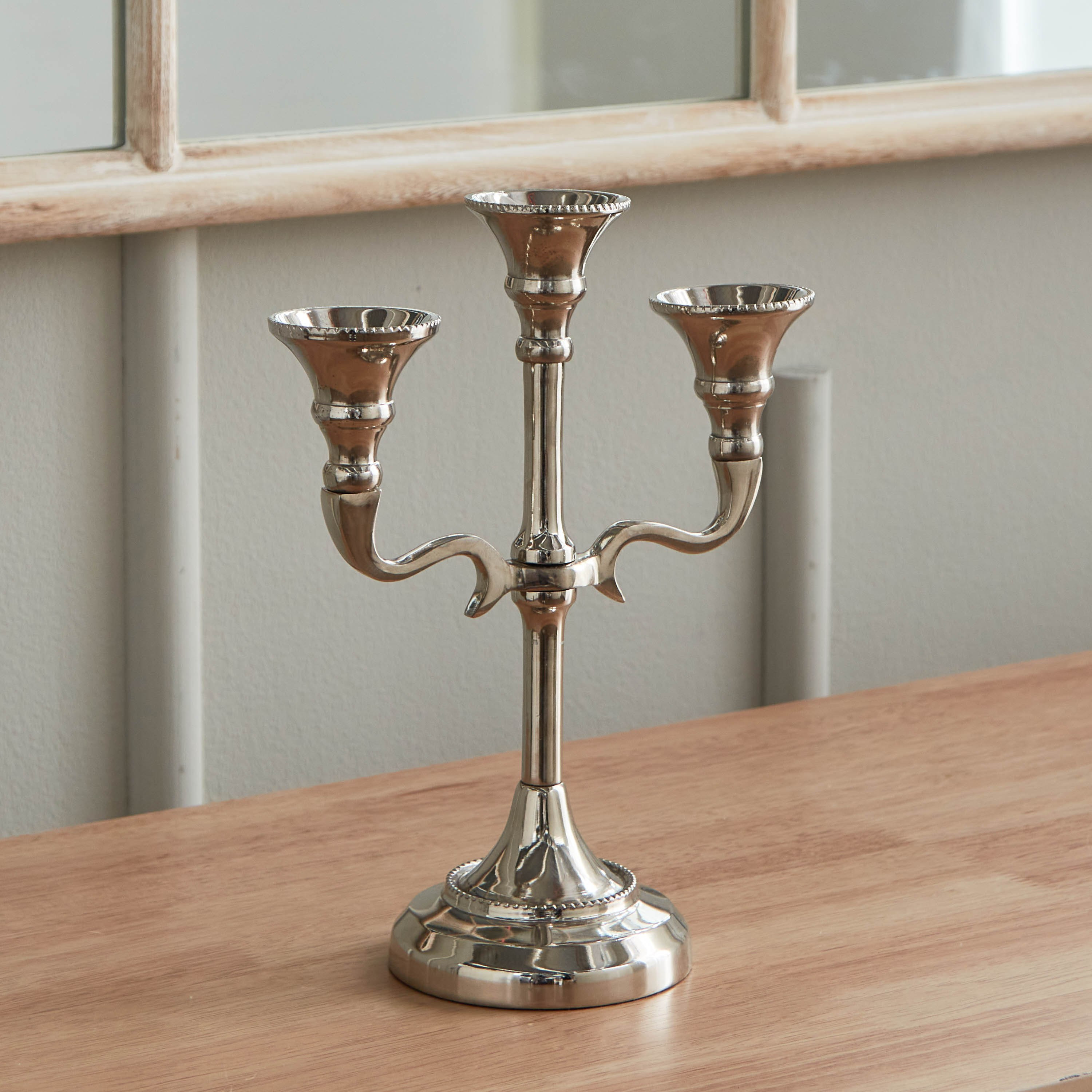 حامل شموع ديكور ألومنيوم من أورا - 21x21x25.5 سم-hbxlivingroom-decorandaccessories-candleholders-image-2
