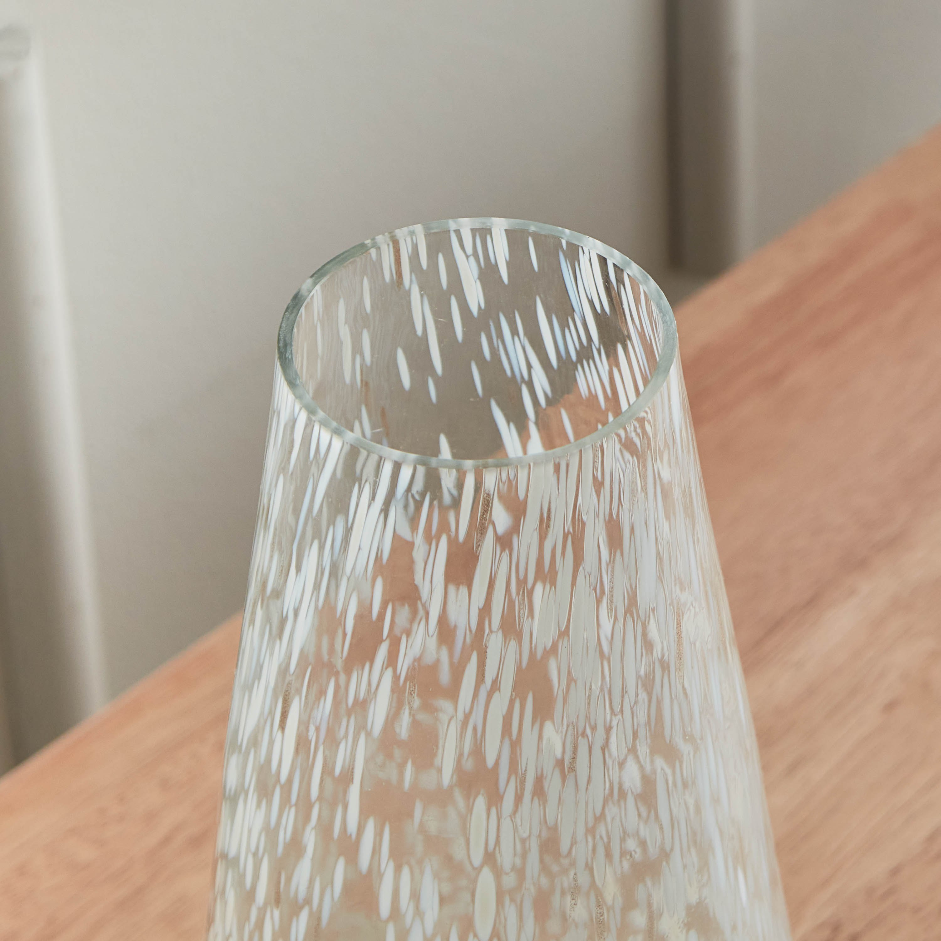Ora Glass Vase with Speckles - 12.75x16.5x28 cm-hbxbedroom-decorandaccessories-vases-image-3