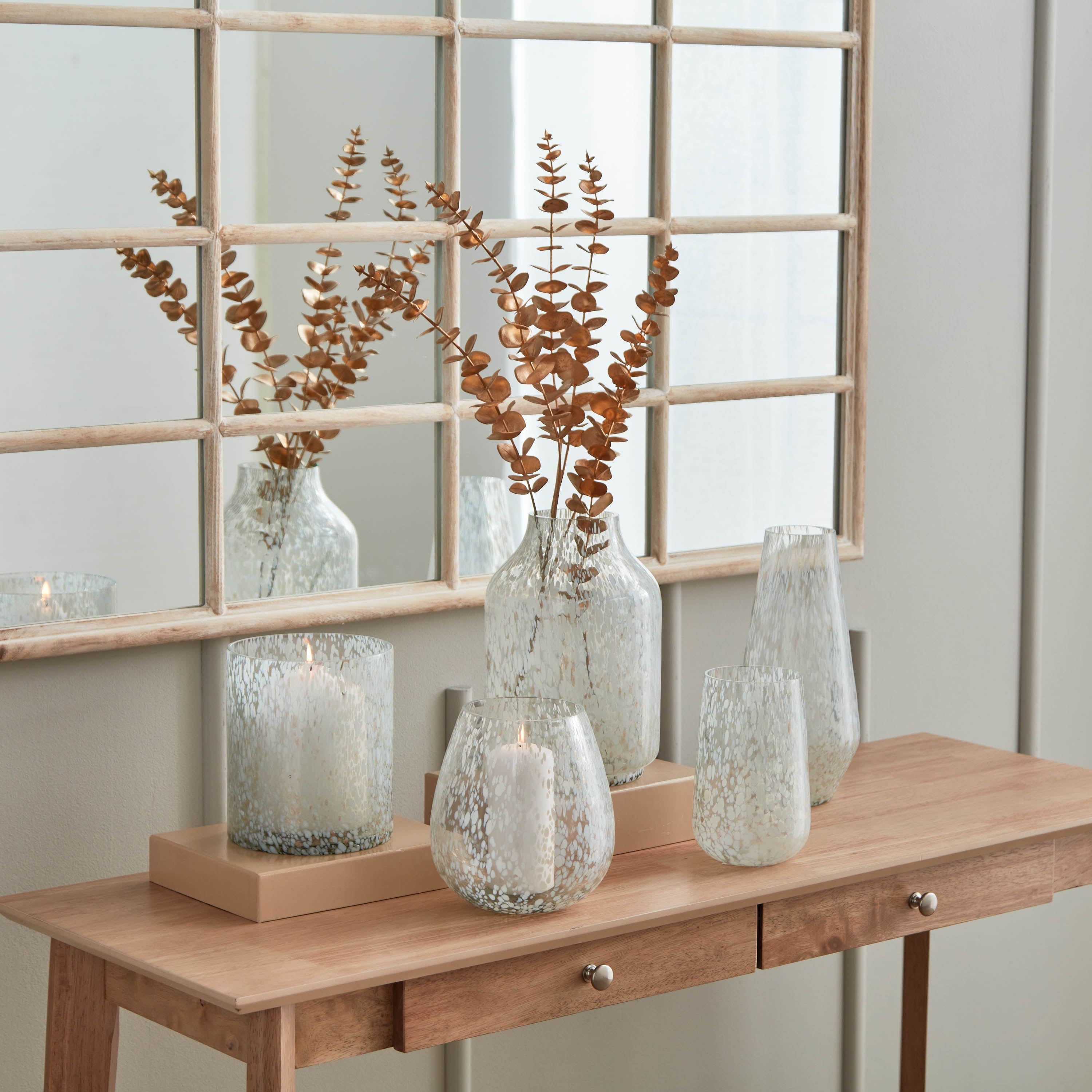 حامل شموع زجاج من أورا - 16.5x16.5x17.5 سم-hbxlivingroom-decorandaccessories-candleholders-image-5