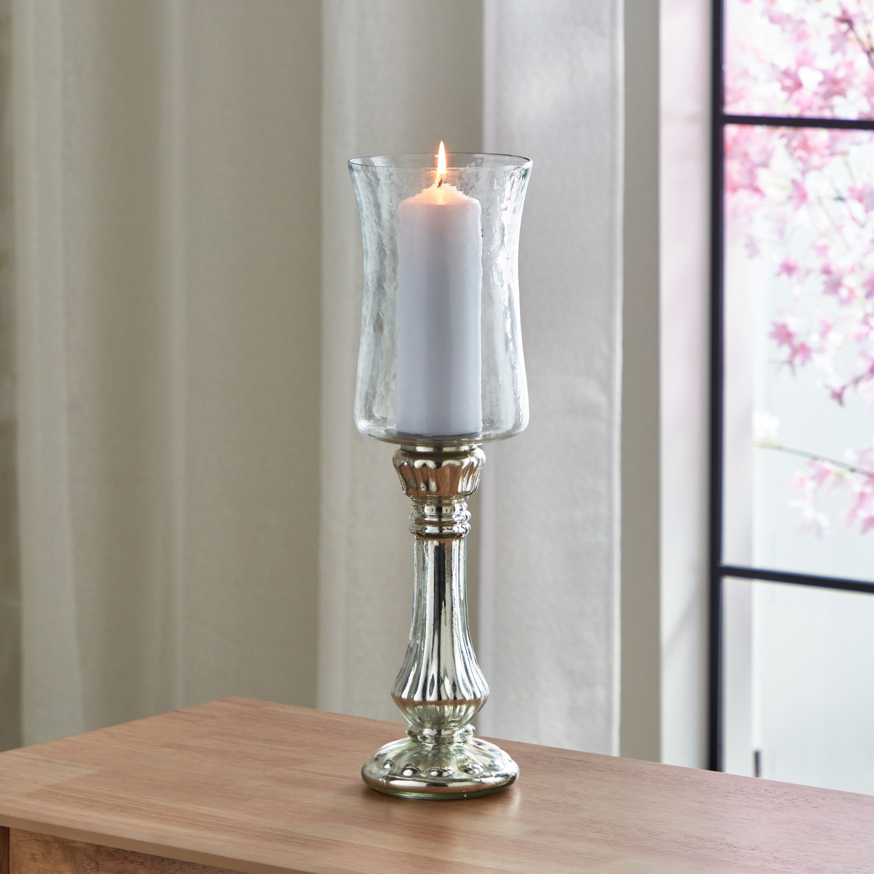 Grace Hurricane Candleholder - 11.5x11.5x45 cm-hbxlivingroom-decorandaccessories-candleholders-image-1