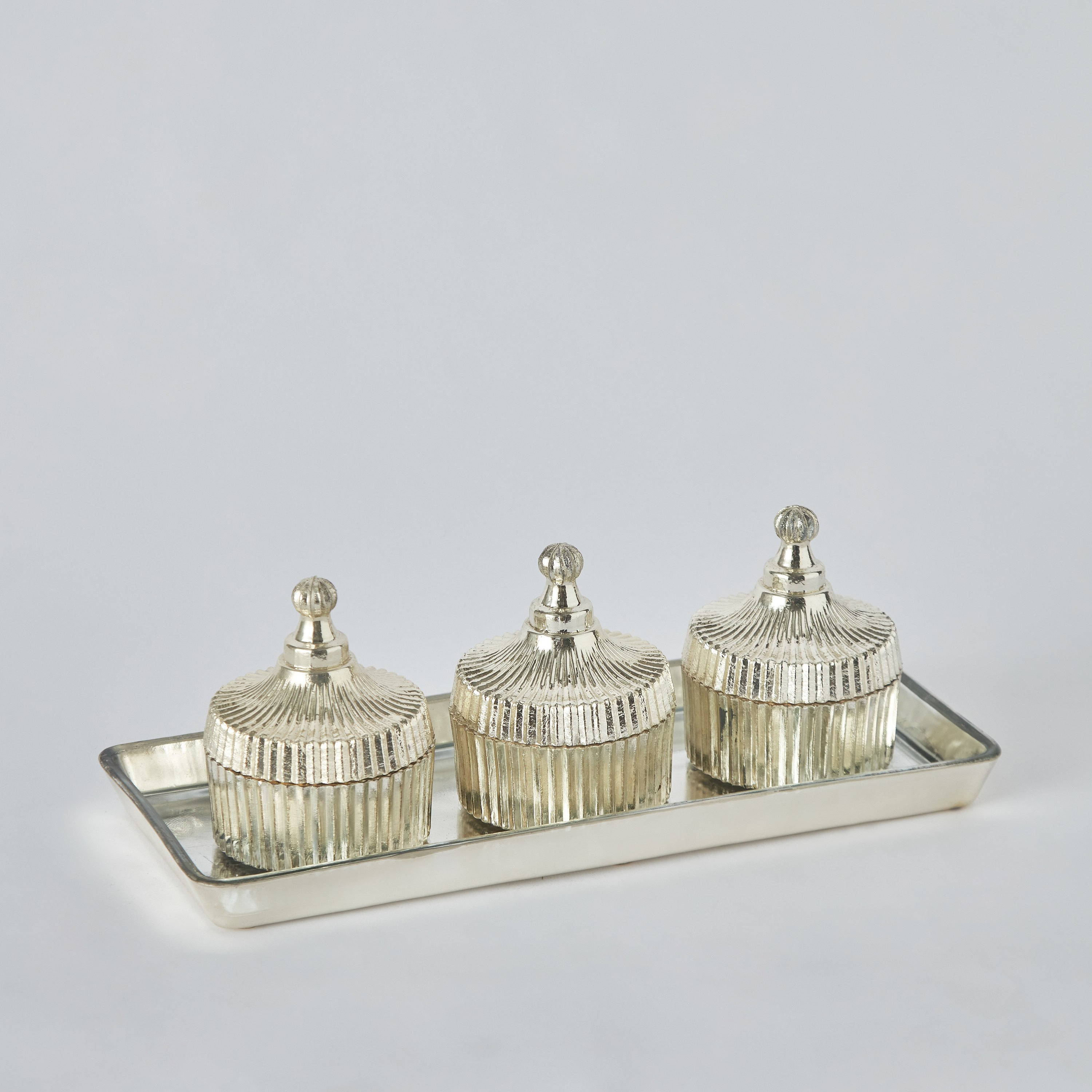 طقم جرّة ديكور ميتالك مضلّع -4 قطع مع صينية من جريس-hbxhomeware-hbxdecorandfurnishings-image-7