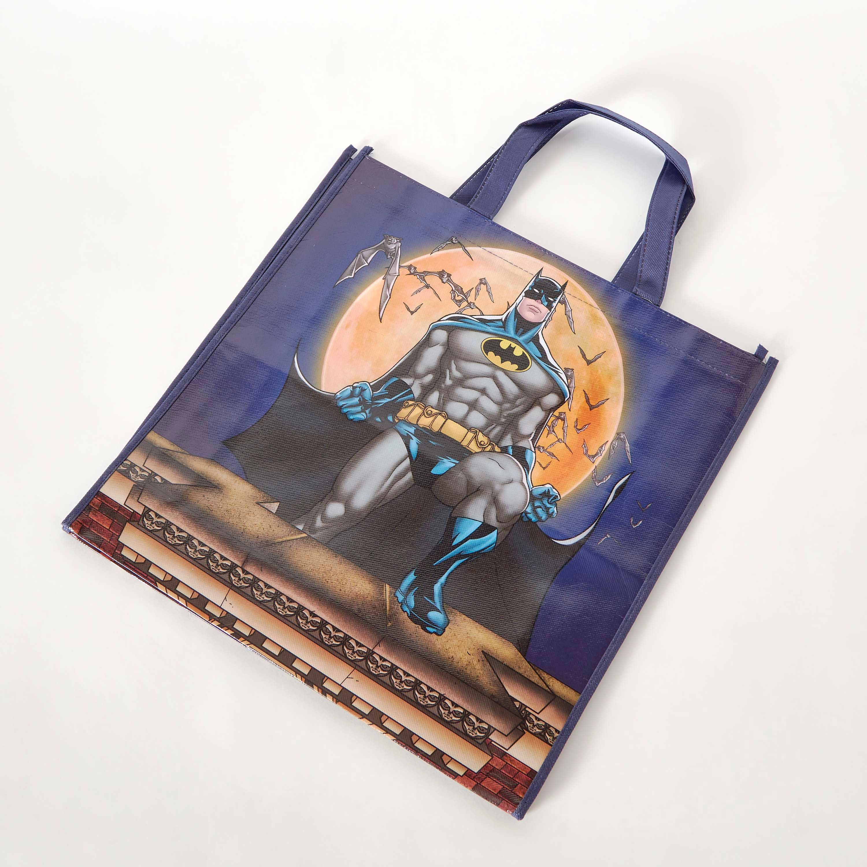Batman Print Shopping Bag - 38x38x12 cm-hbxhomeware-hbxkidsandyouth-image-6