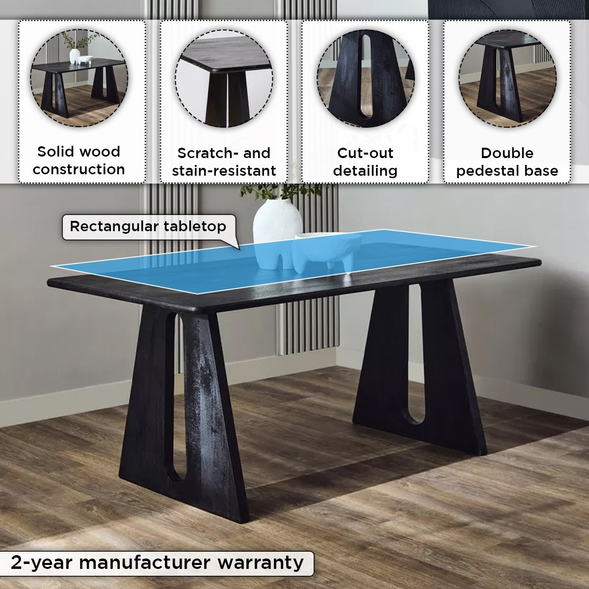 Vendra Lyna 6-Seater Dining Table-hbxdiningroom-diningtablesandsets-diningtables-sixseater-image-4