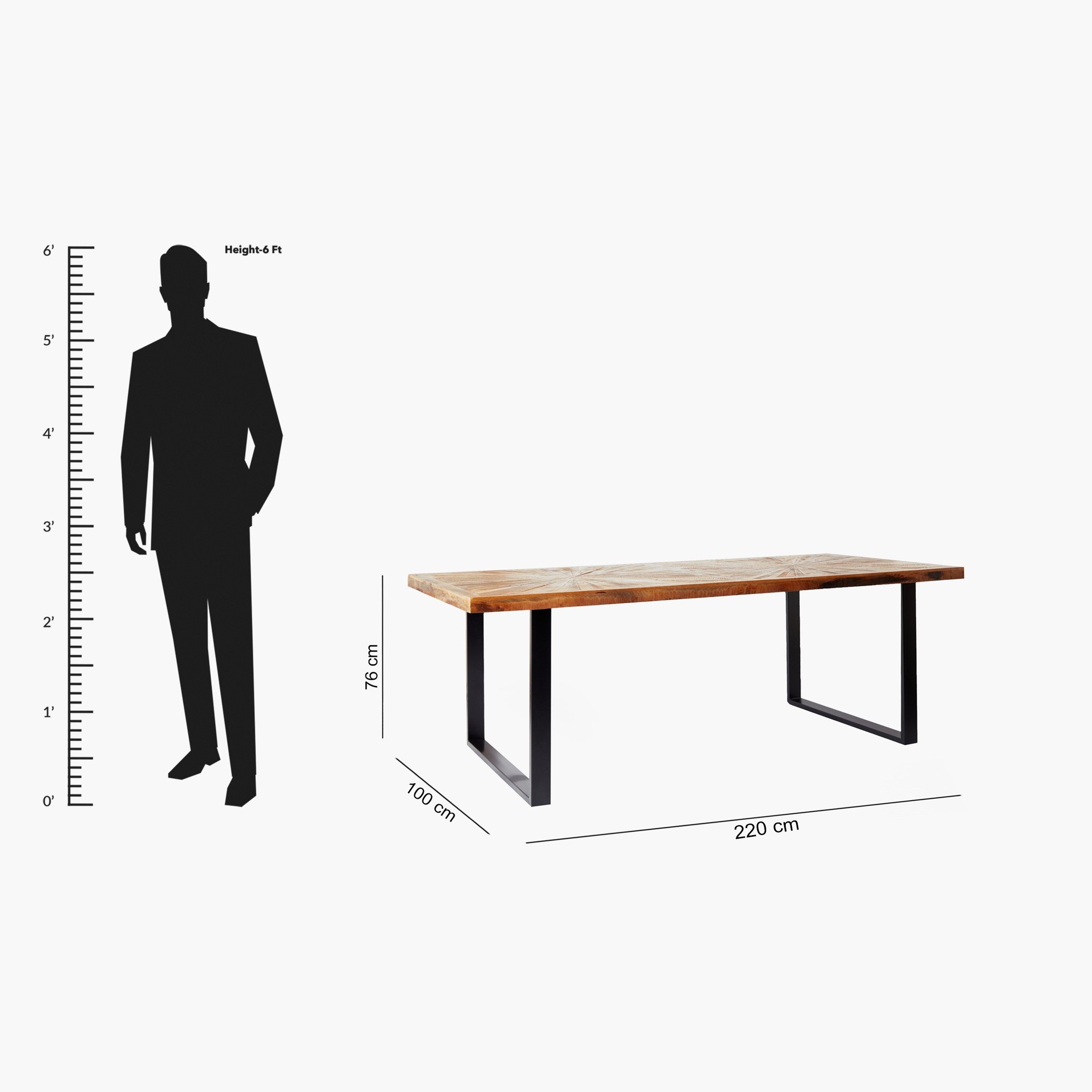 Cavon Florya 8-Seater Solid Wood Dining Table-hbxfurniture-diningroom-diningtables-eightseater-image-8