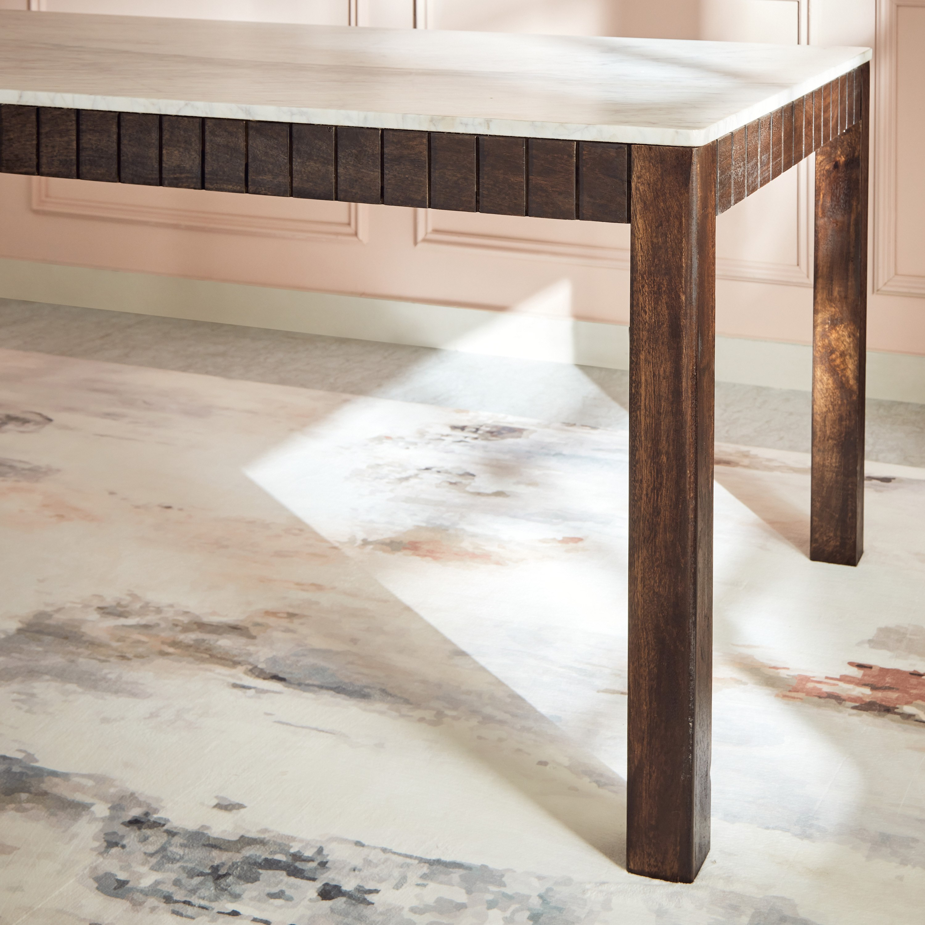 طاولة سفرة لـ6 مقاعد بسطح الرخام - جلوريا من فيندرا-hbxdiningroom-diningtablesandsets-diningtables-sixseater-image-3