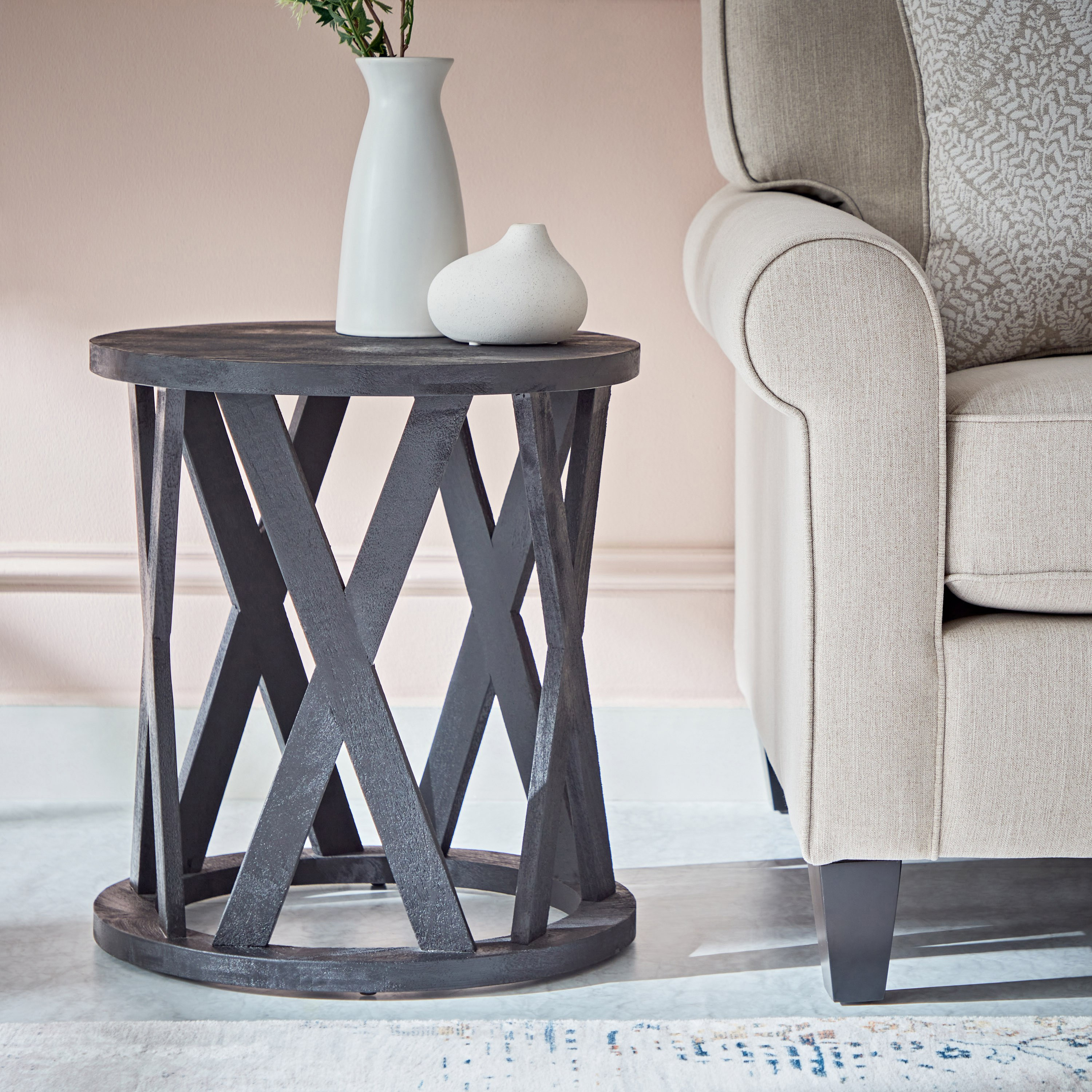 Vendra Blake Solid Wood Round End Table-hbxfurniture-livingroom-endtables-image-1