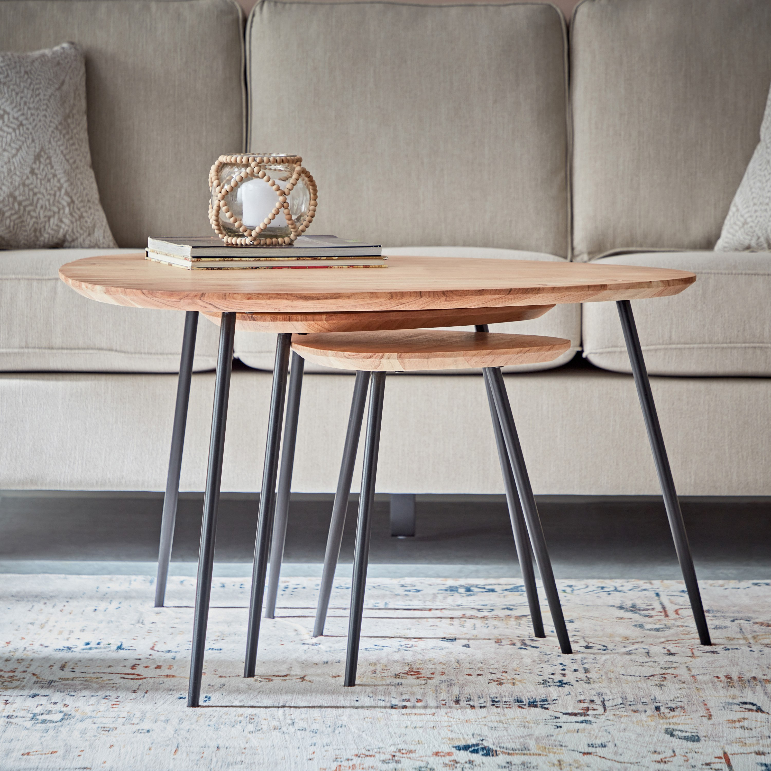 Cavon Matika Solid Wood Nest of Table - Set of 3-hbxfurniture-livingroom-nestingtables-image-3