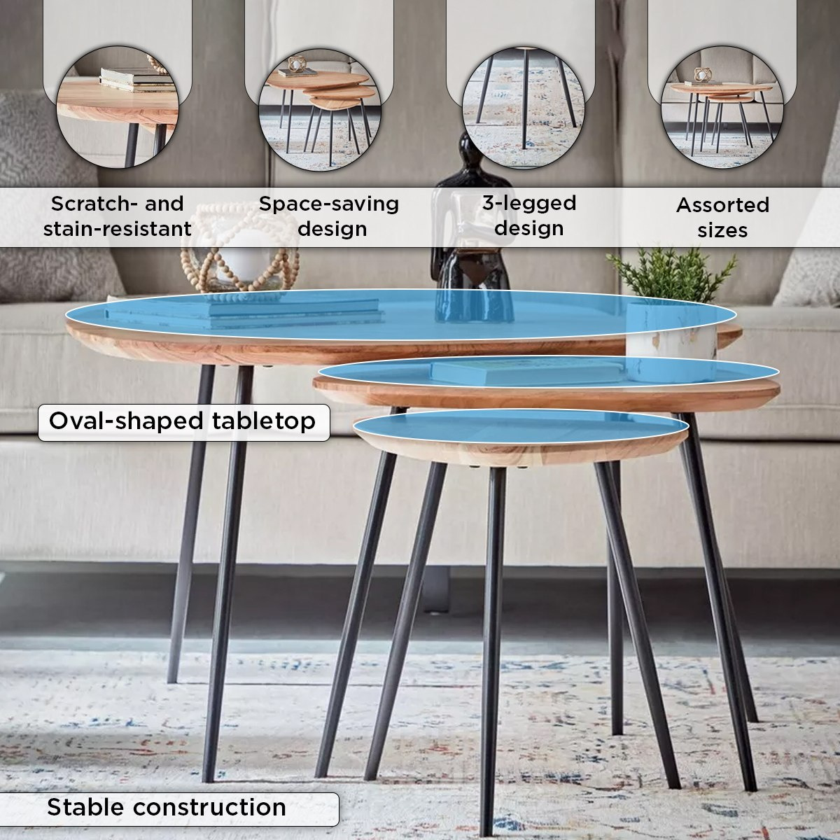 Cavon Matika Solid Wood Nest of Table - Set of 3-hbxfurniture-livingroom-nestingtables-image-5