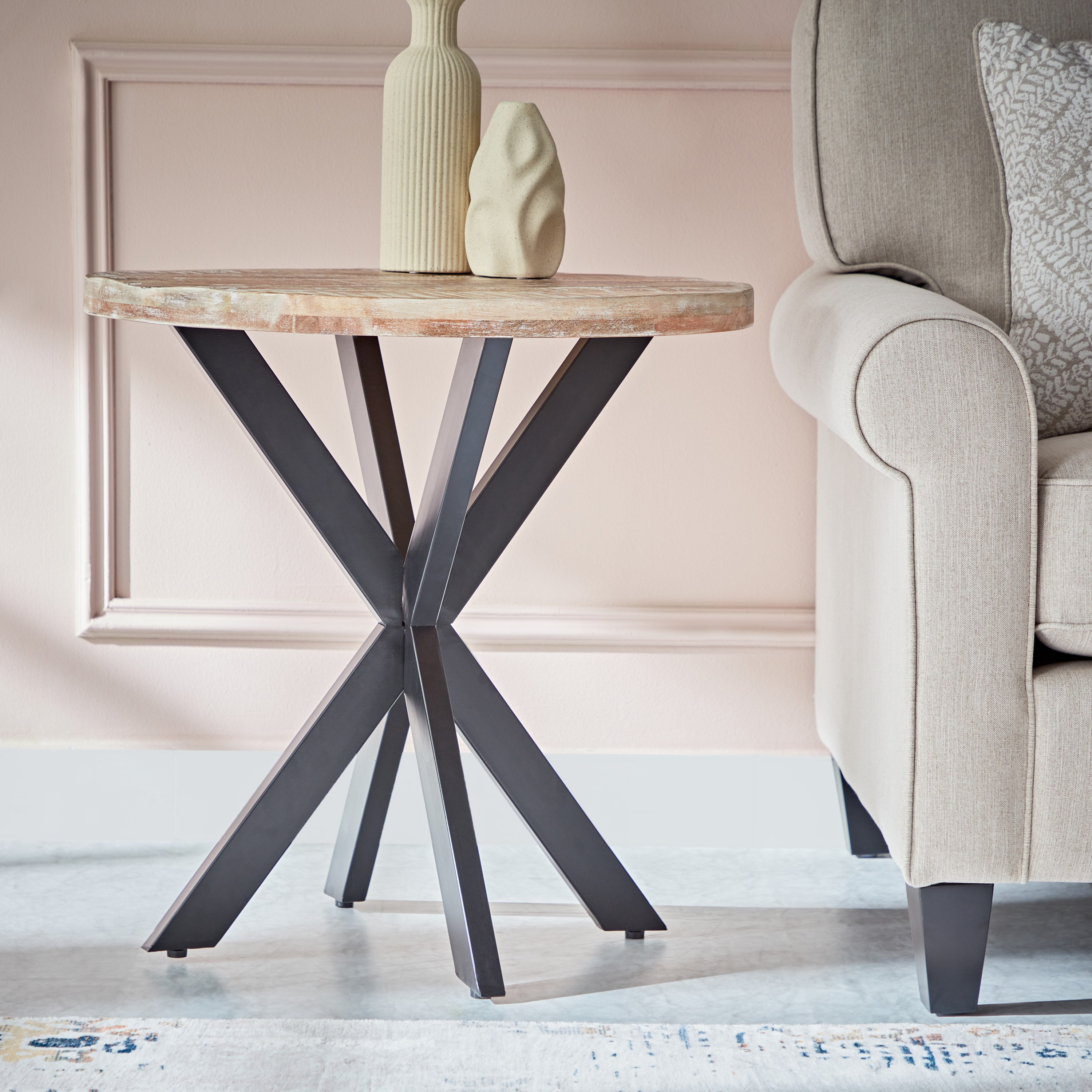 Cavon Lika Solid Wood End Table-hbxfurniture-livingroom-endtables-image-1