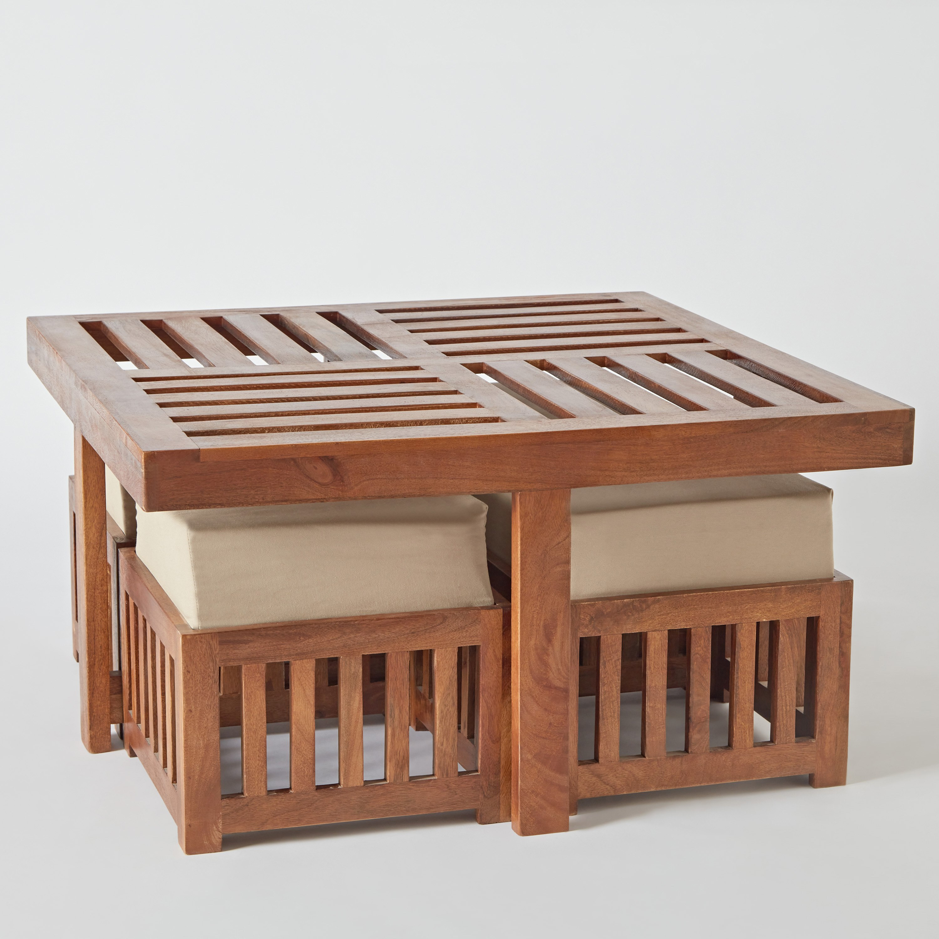 Centre table with four stools best sale