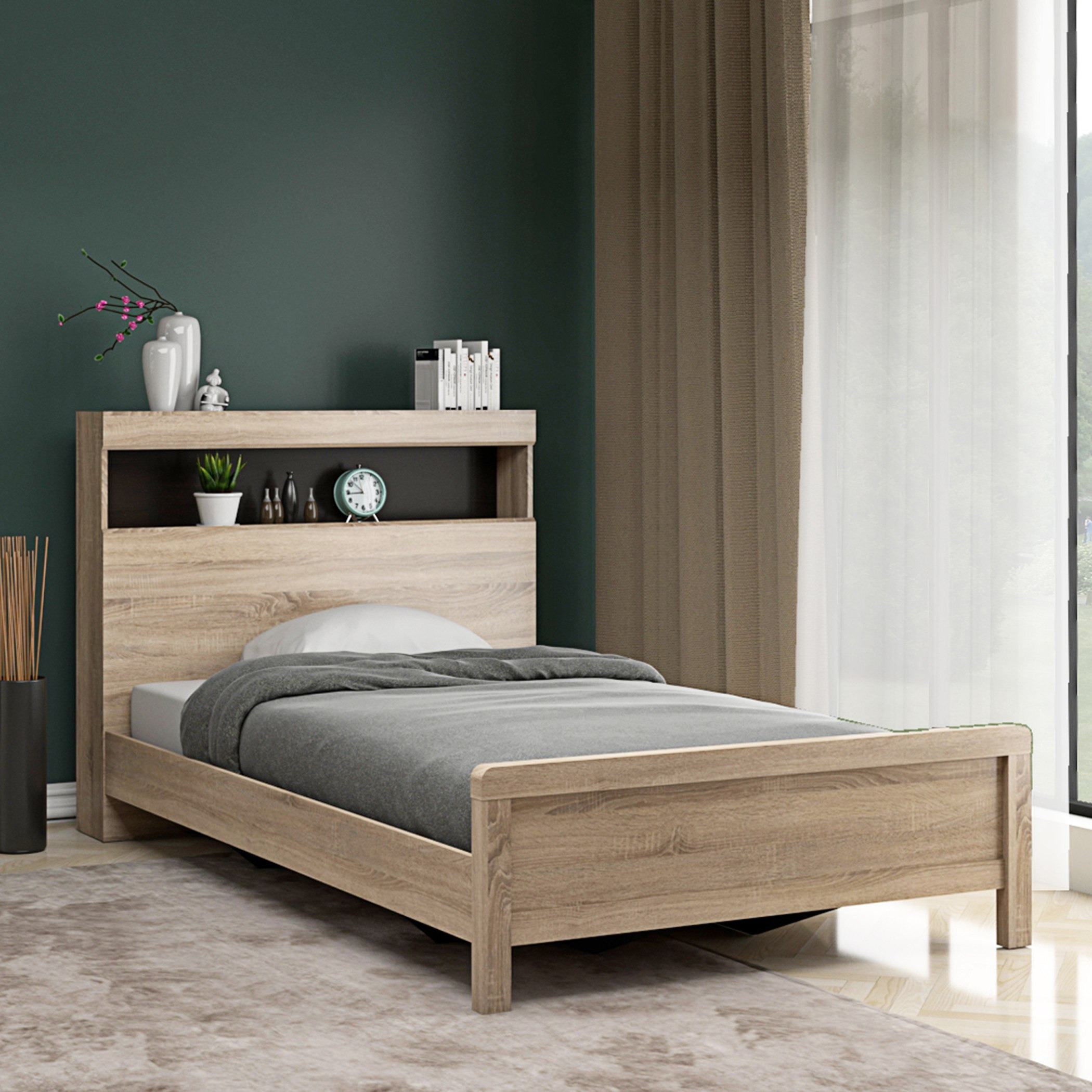 Sheldon Twin Bed - 120x200 cm-hbxbedroom-bedsandbedsets-beds-twin-image-1