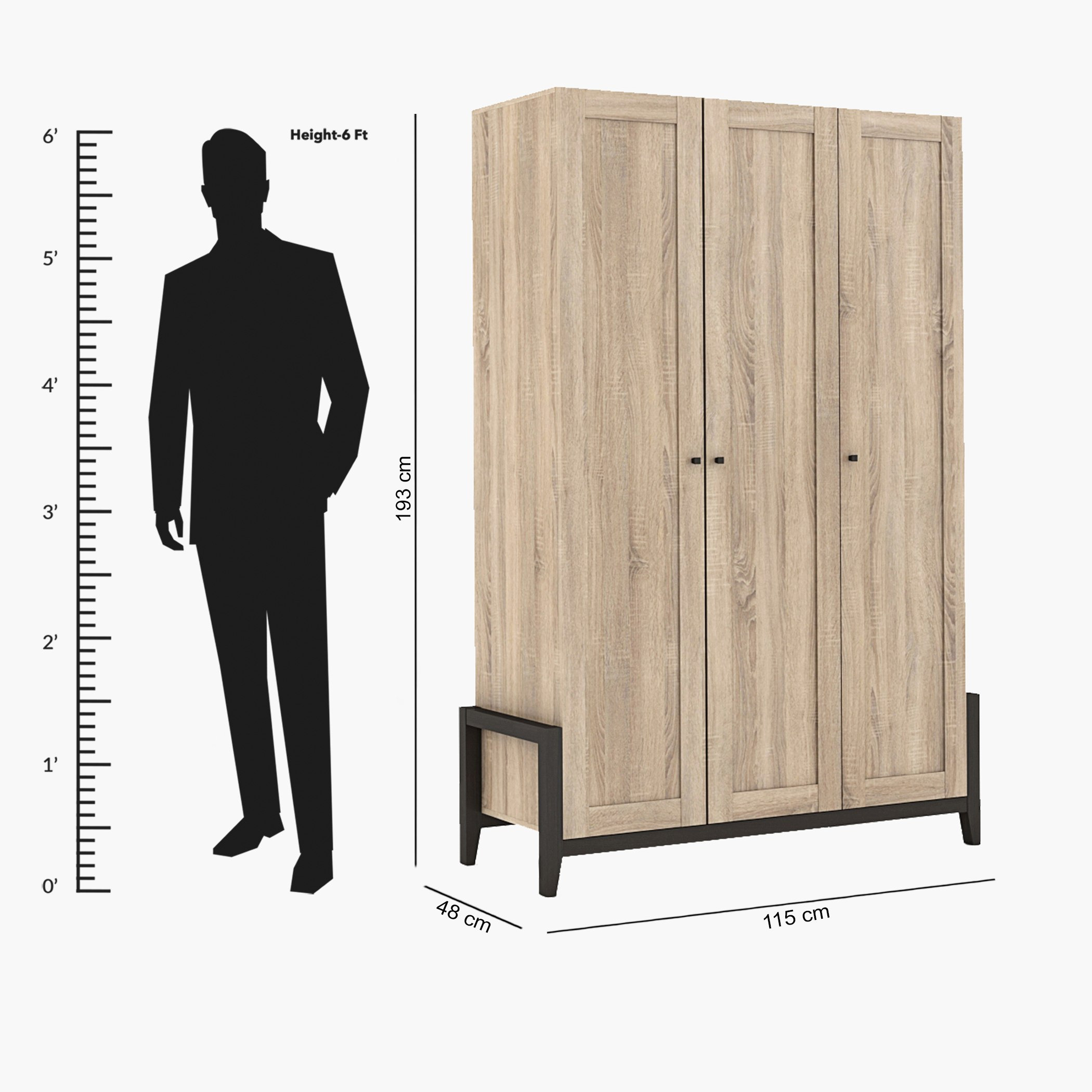 خزانة ملابس 3 أبواب من شيلدون-hbxfurniture-wardrobes-image-9