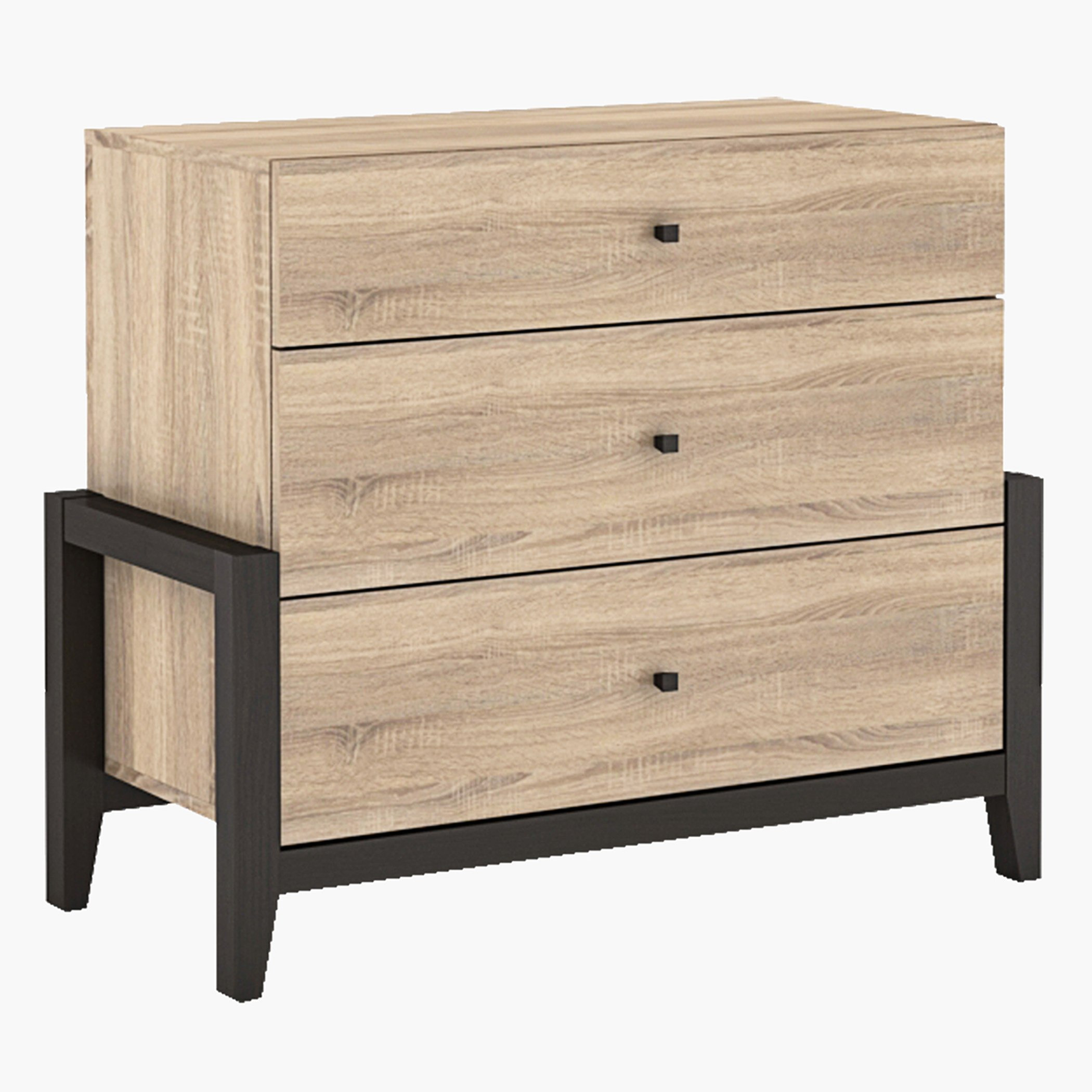 طاولة تزيين صغيرة 3 أدراج دون مرآة من شيلدون-hbxfurniture-kidsroom-kidsdressersandmirrors-image-3