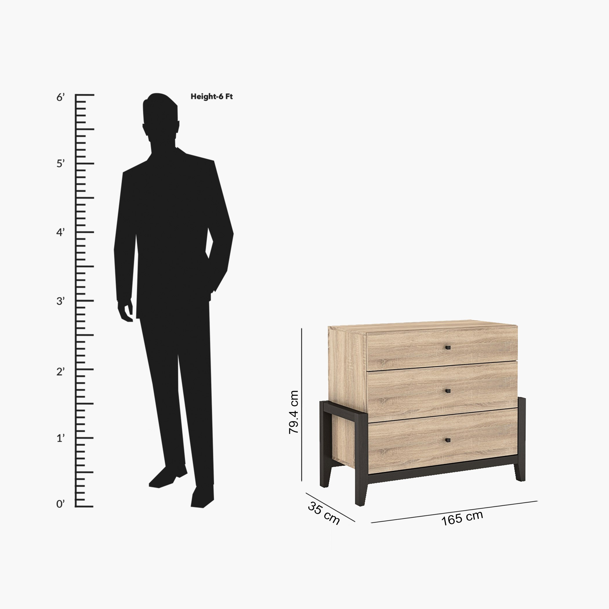 طاولة تزيين صغيرة 3 أدراج دون مرآة من شيلدون-hbxfurniture-kidsroom-kidsdressersandmirrors-image-8
