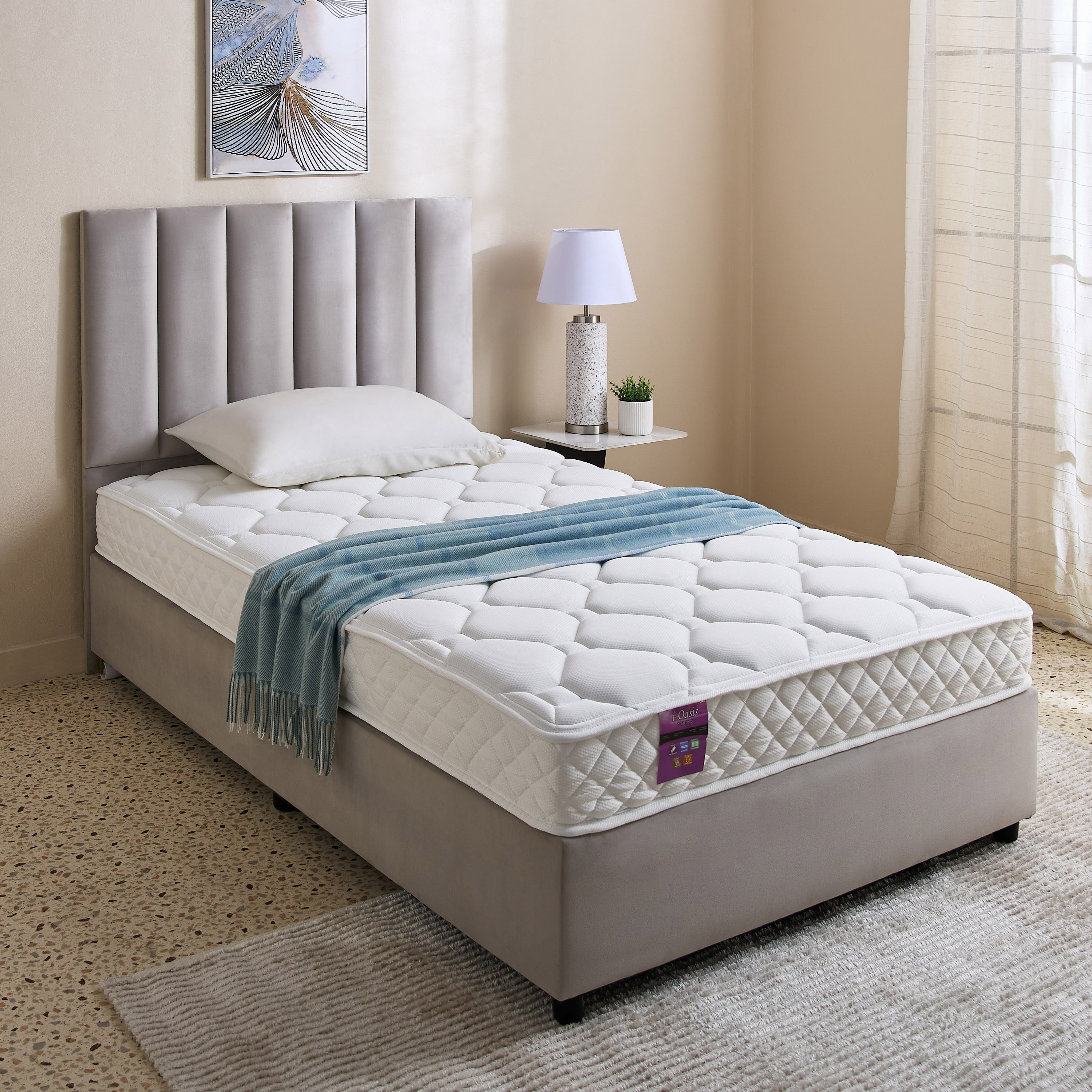 iOasis Twin Pocket Spring Mattress - 120x200x20 cm-hbxfurniture-mattresses-twin-image-9