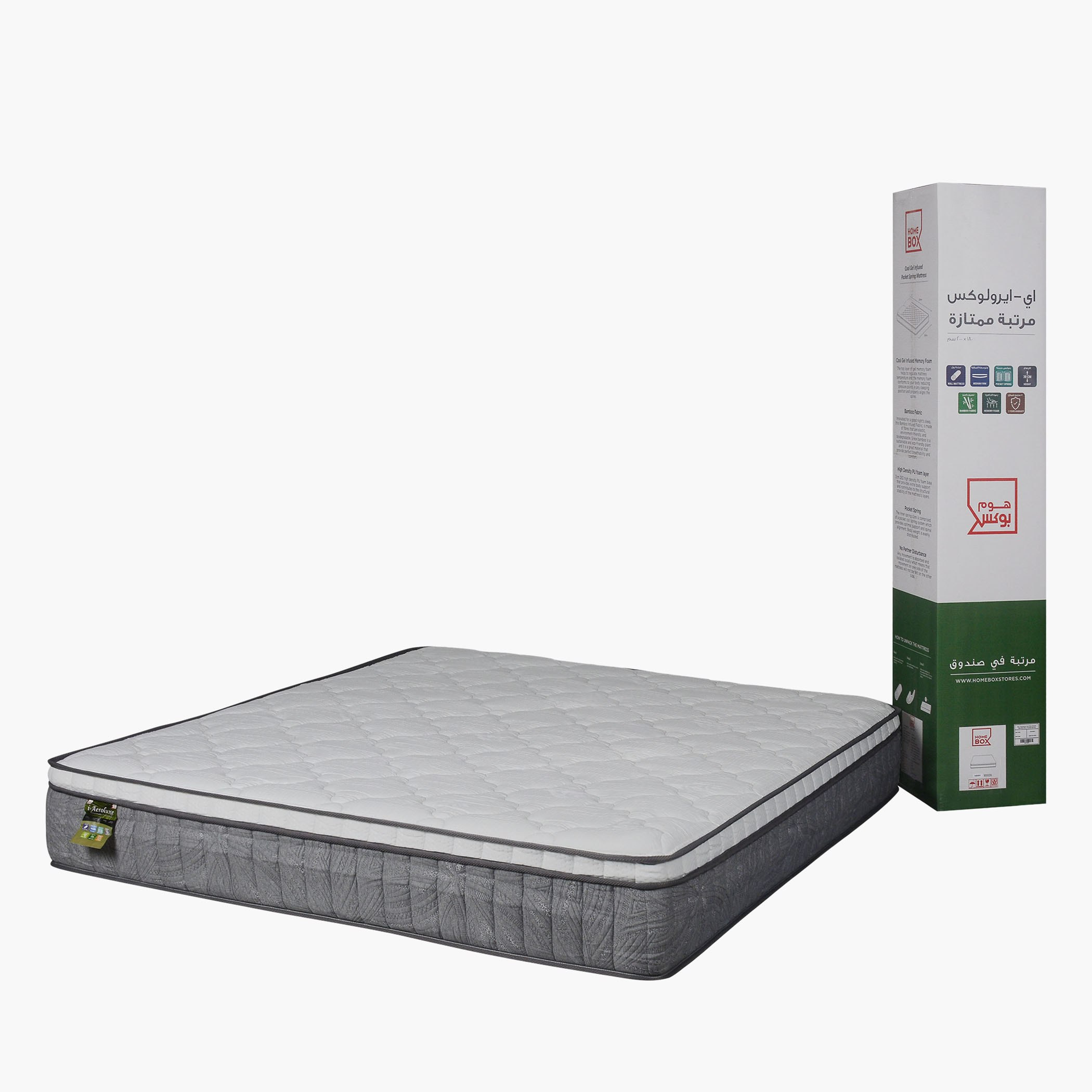 SleepLuxe iAeroluxe Cooling Gel Infused 3-Zone Pocket Spring King Mattress - 180x200x30 cm-hbxfurniture-mattresses-king-image-16