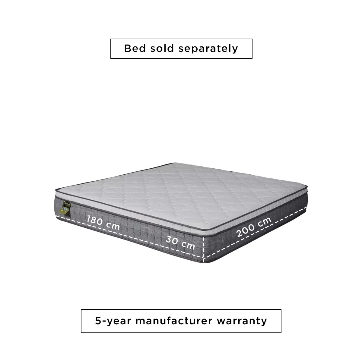 SleepLuxe iAeroluxe Cooling Gel Infused 3-Zone Pocket Spring King Mattress - 180x200x30 cm-hbxfurniture-mattresses-king-image-22