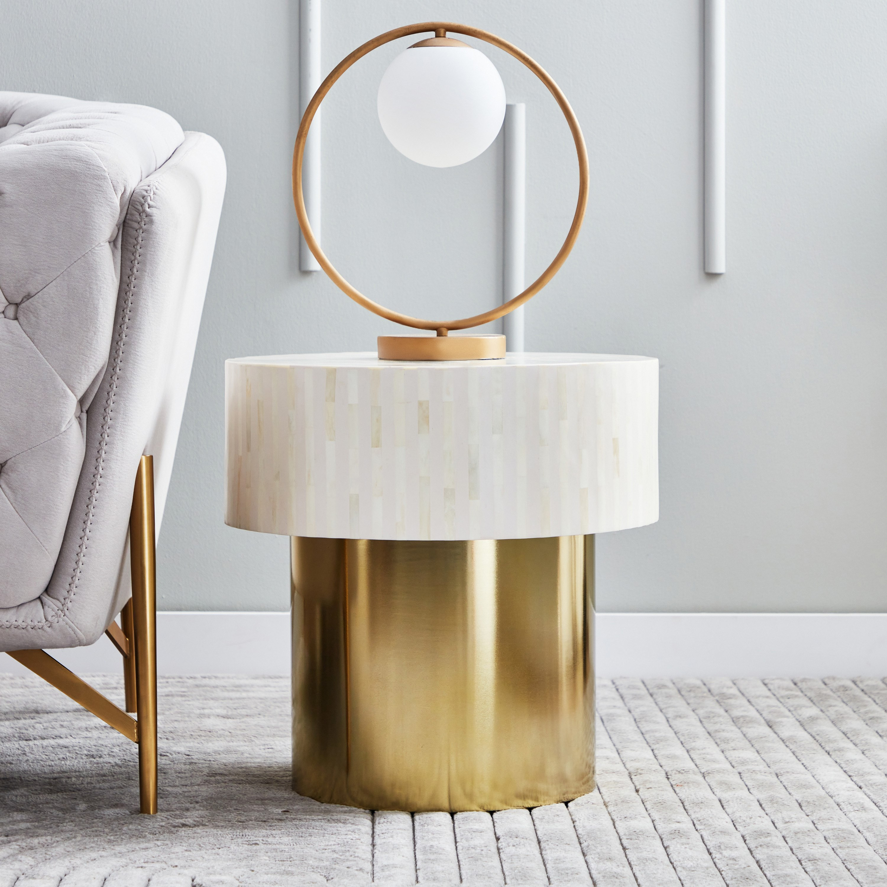 Kalahari Bone Top End Table-hbxfurniture-livingroom-endtables-image-1