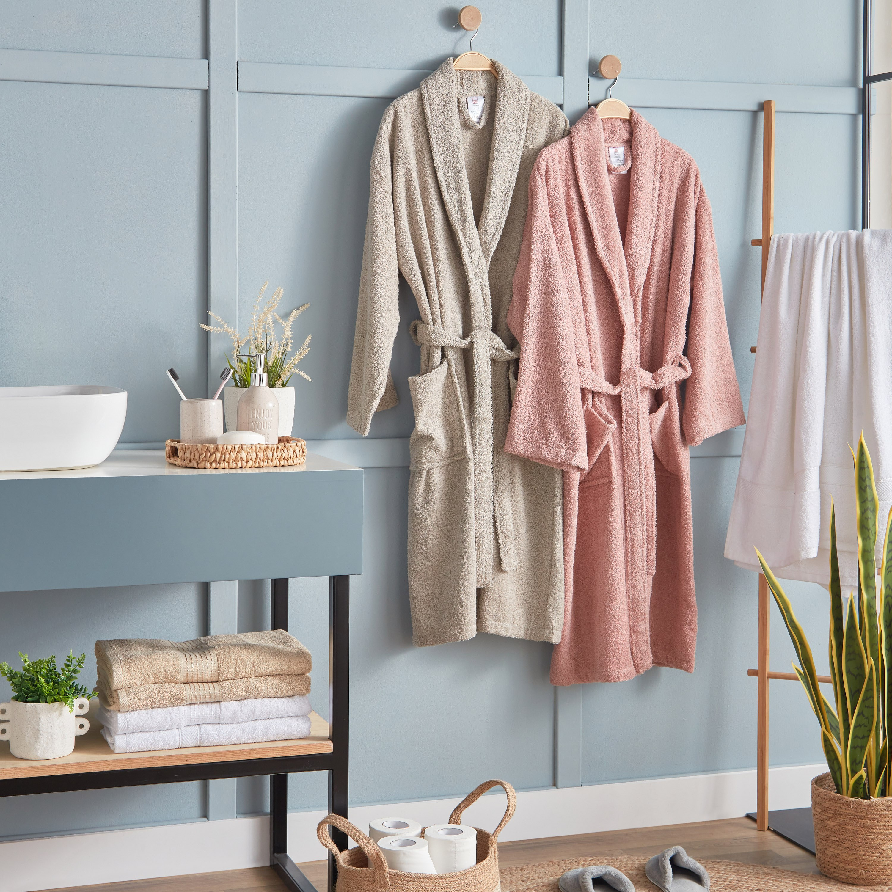 Essential Adult Shawl Bathrobe - Medium-hbxbathroom-bathroomtextiles-image-5