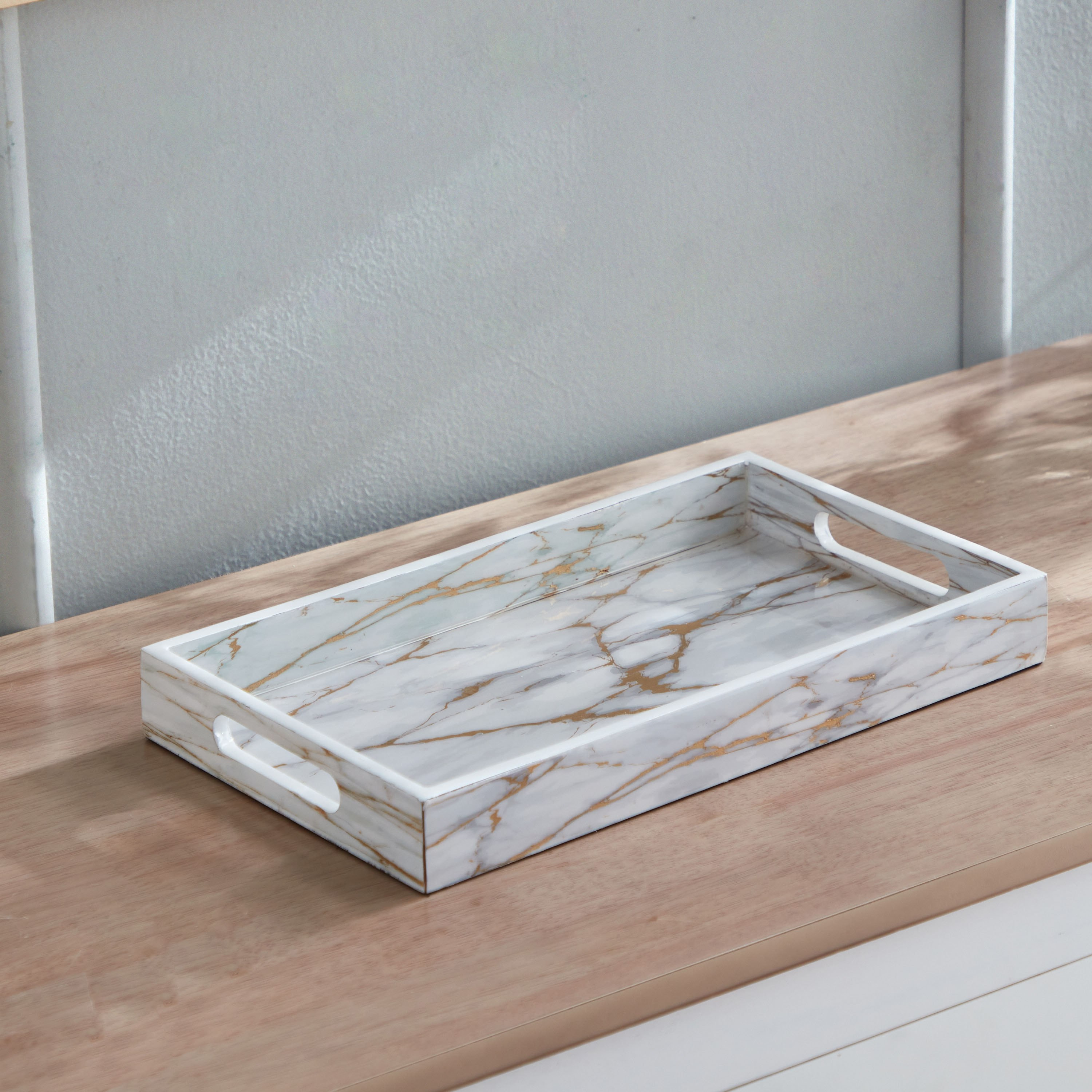 Armaya Marble Print Tray - 35x20x4 cm-hbxhomeware-hbxdecorandfurnishings-image-2
