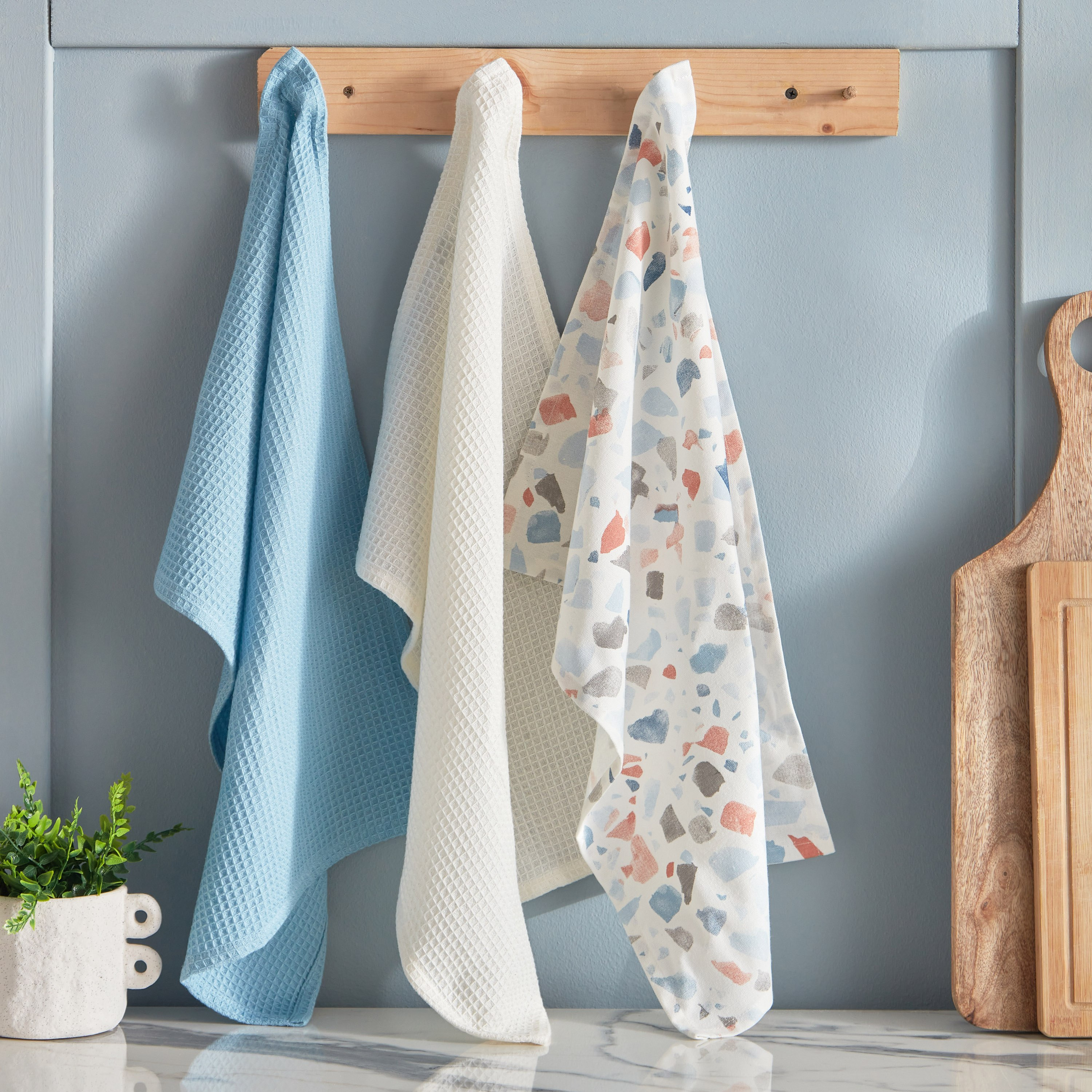 طقم مناشف مطبخ 3 قطع من فلورا ديان - 40x60 سم-hbxhomeware-kitchenware-kitchenlinens-image-1