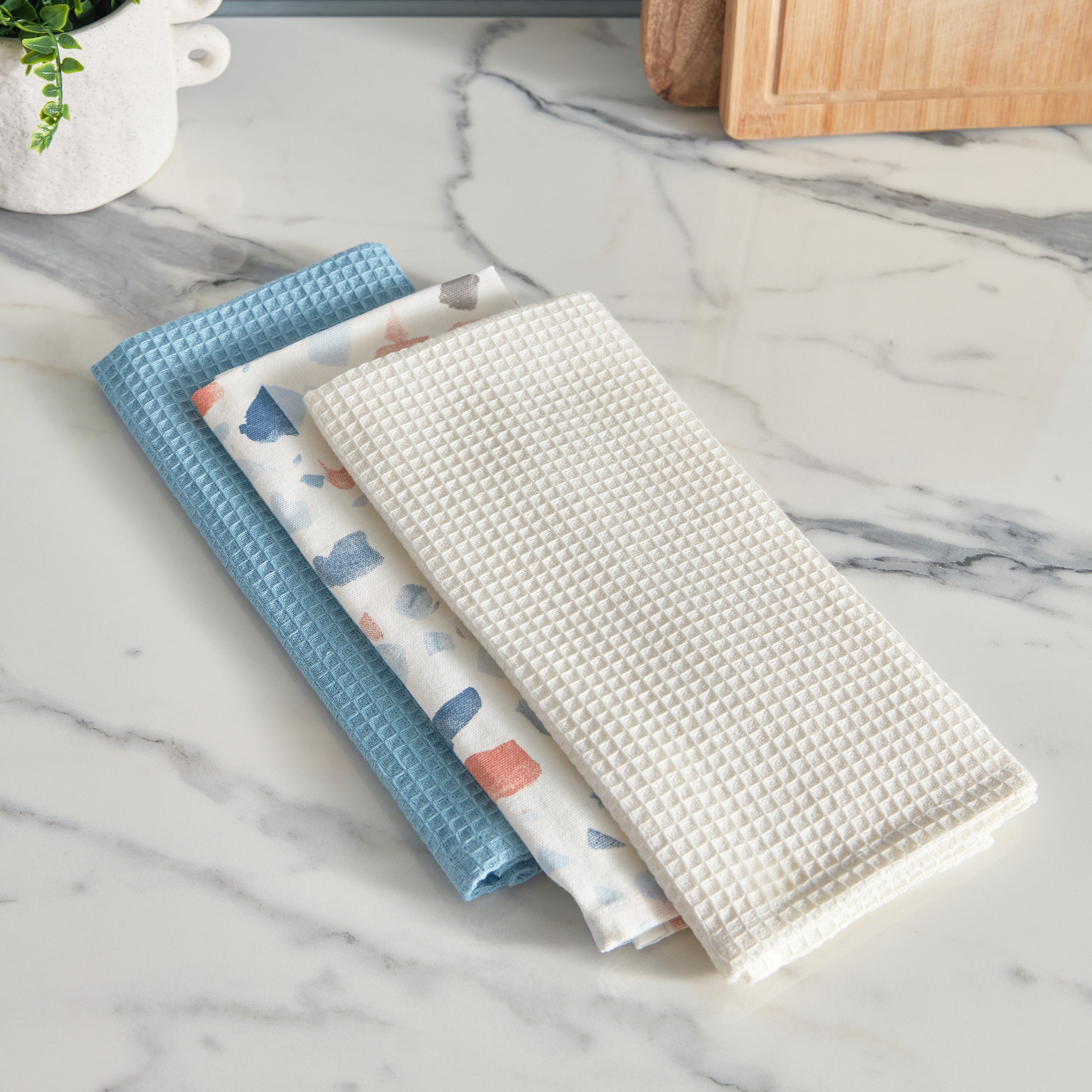 طقم مناشف مطبخ 3 قطع من فلورا ديان - 40x60 سم-hbxhomeware-kitchenware-kitchenlinens-image-2