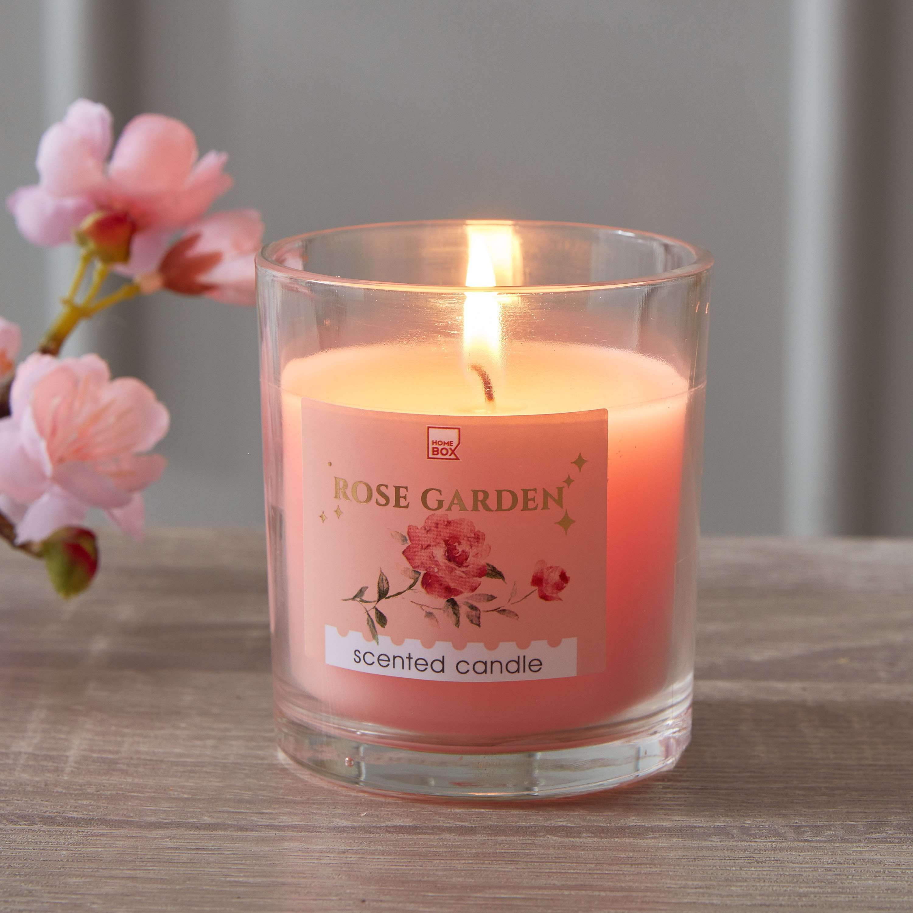 Qara Rose Garden Jar Candle - 7x8 cm-hbxlivingroom-decorandaccessories-candles-image-2