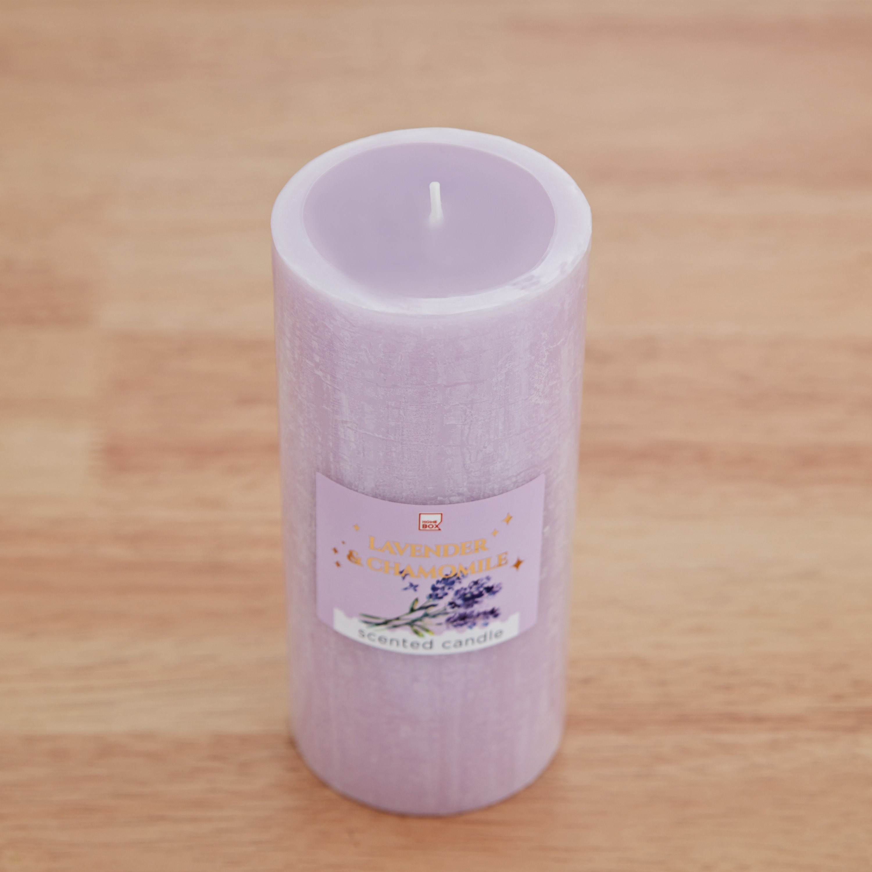 شمعة عمودية برائحة اللافندر والبابونج من قرا - 6.8x15 سم-hbxlivingroom-decorandaccessories-candles-image-2