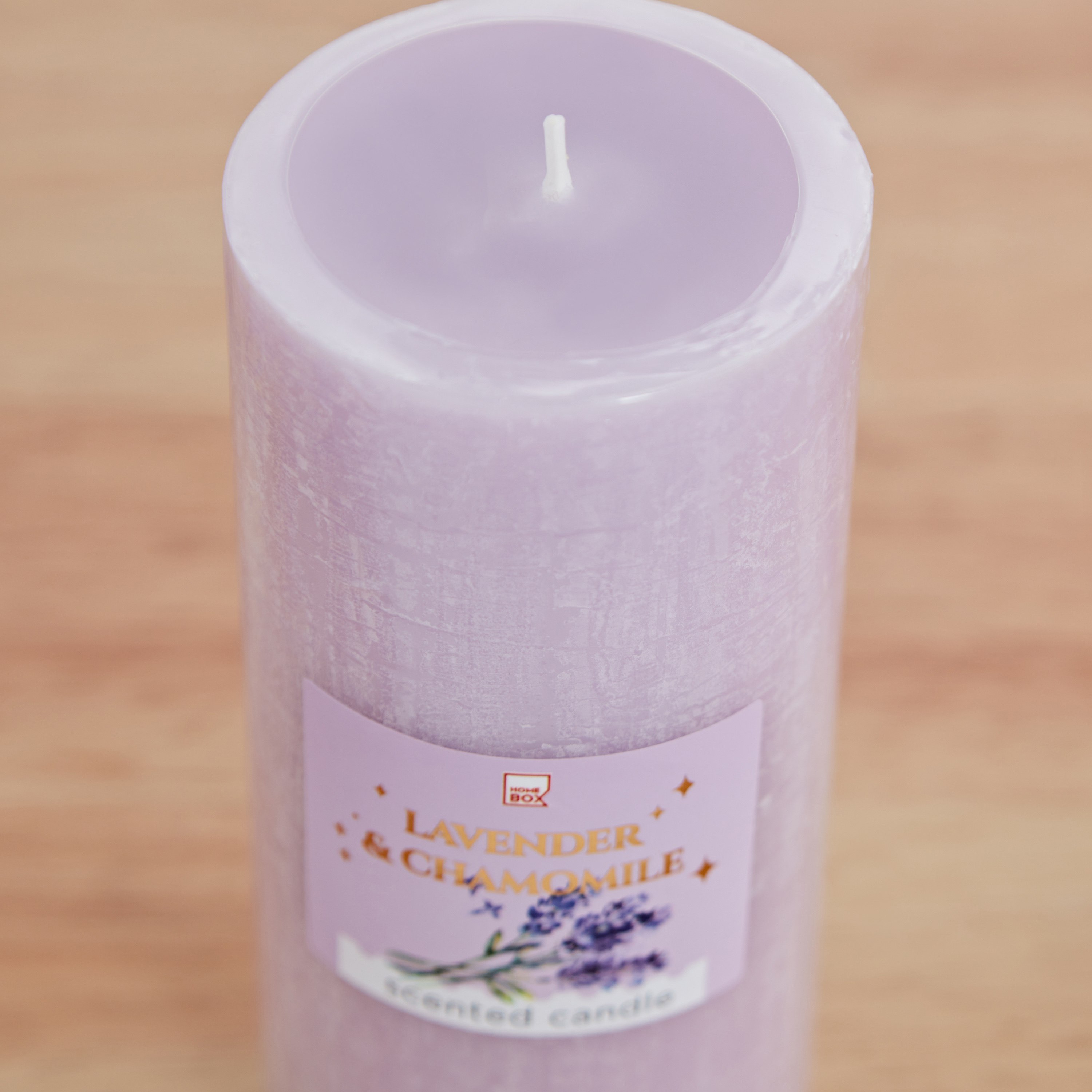 شمعة عمودية برائحة اللافندر والبابونج من قرا - 6.8x15 سم-hbxlivingroom-decorandaccessories-candles-image-4