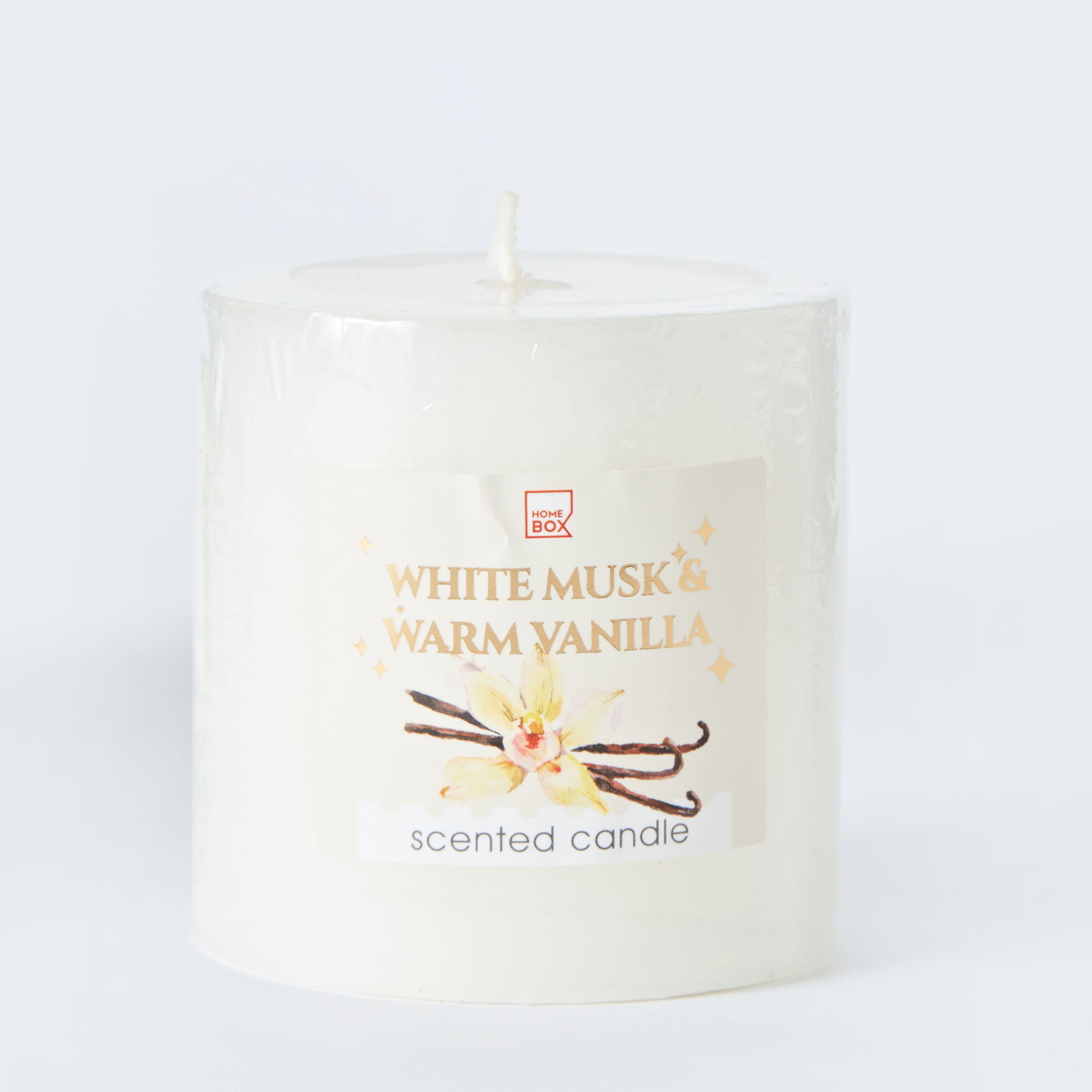 شمعة عمودية برائحة الفانيليا من قارا - 6.8x7 سم-hbxlivingroom-decorandaccessories-candles-image-5