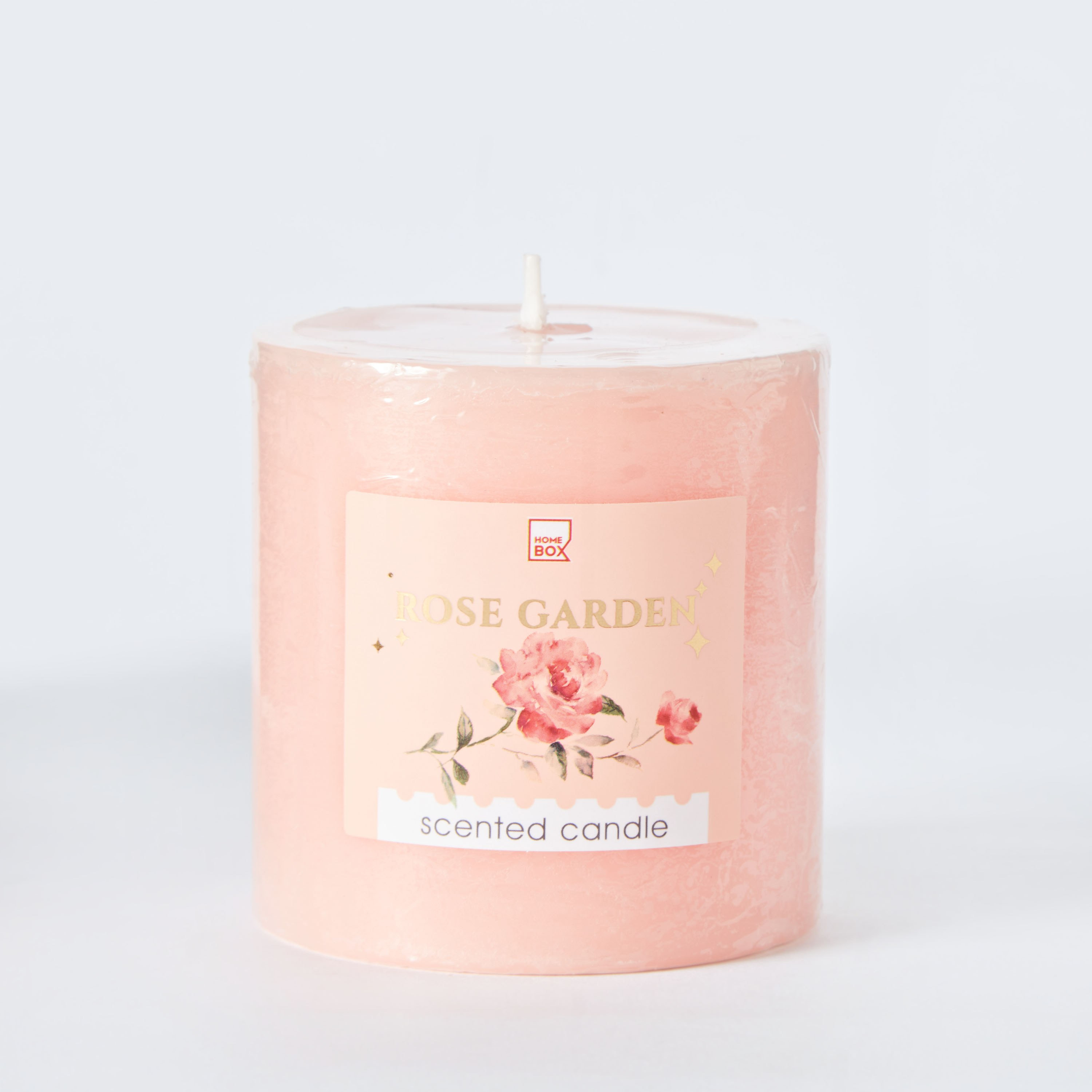 Qara Rose Garden Pillar Candle - 6.8x7 cm-hbxlivingroom-decorandaccessories-candles-image-5