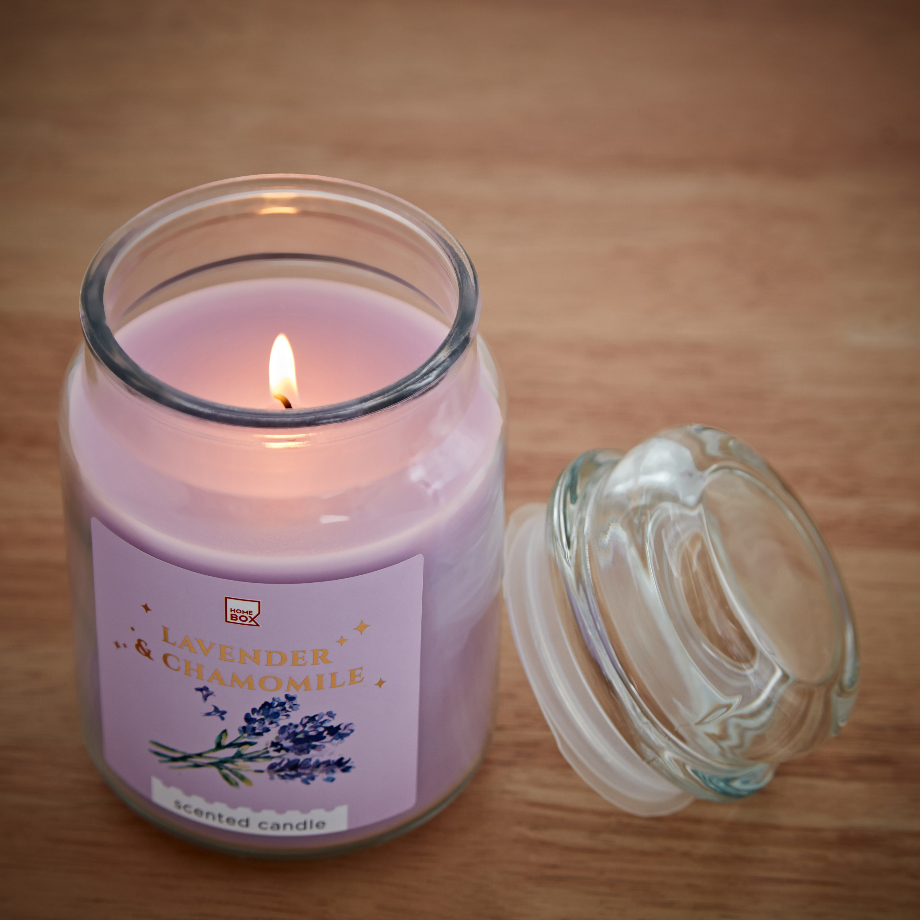 Qara Colonial Lavender Chamomile Jar Candle - 530 gm-hbxlivingroom-decorandaccessories-candles-image-3