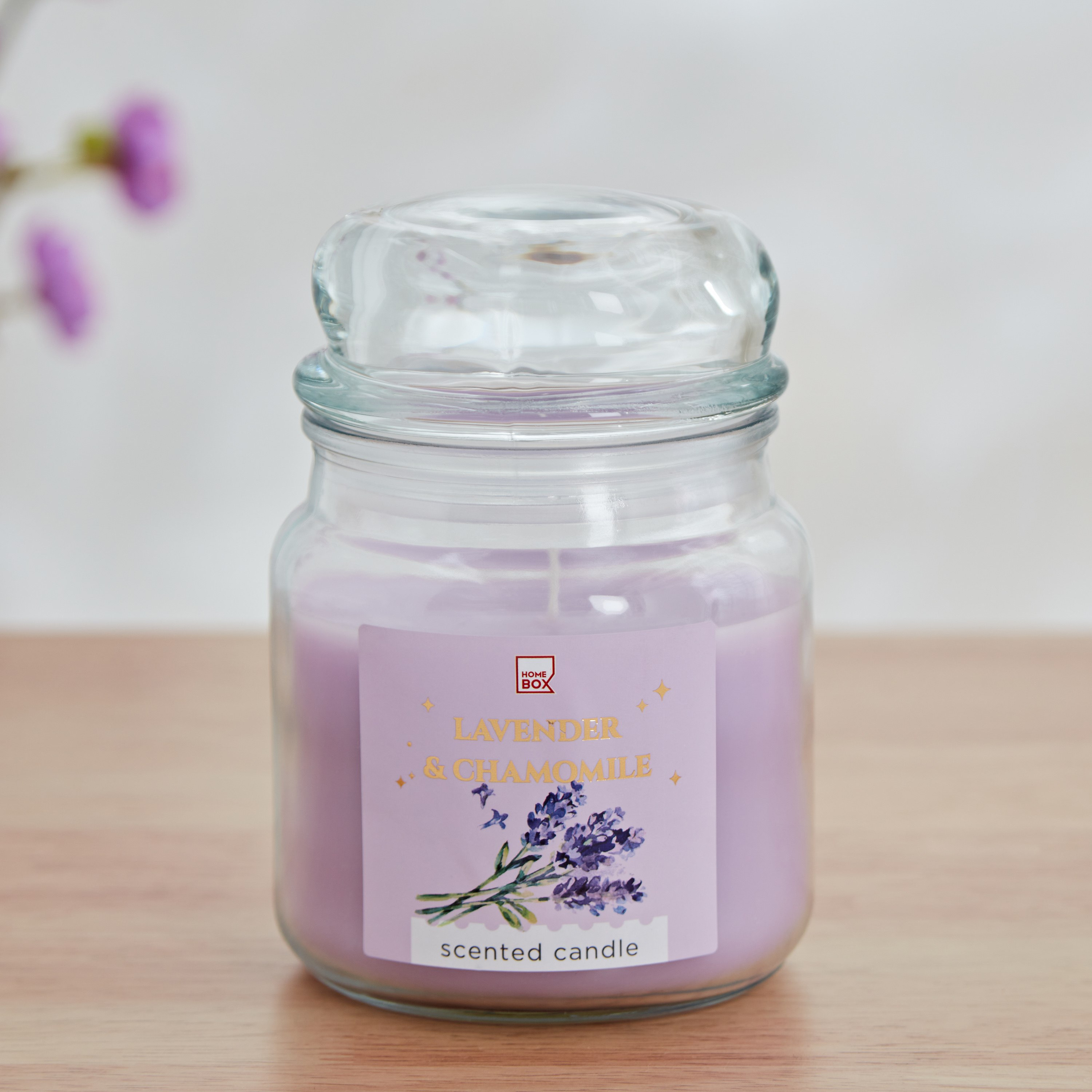 Qara Colonial Lavender Chamomile Jar Candle - 280 gm-hbxlivingroom-decorandaccessories-candles-image-1
