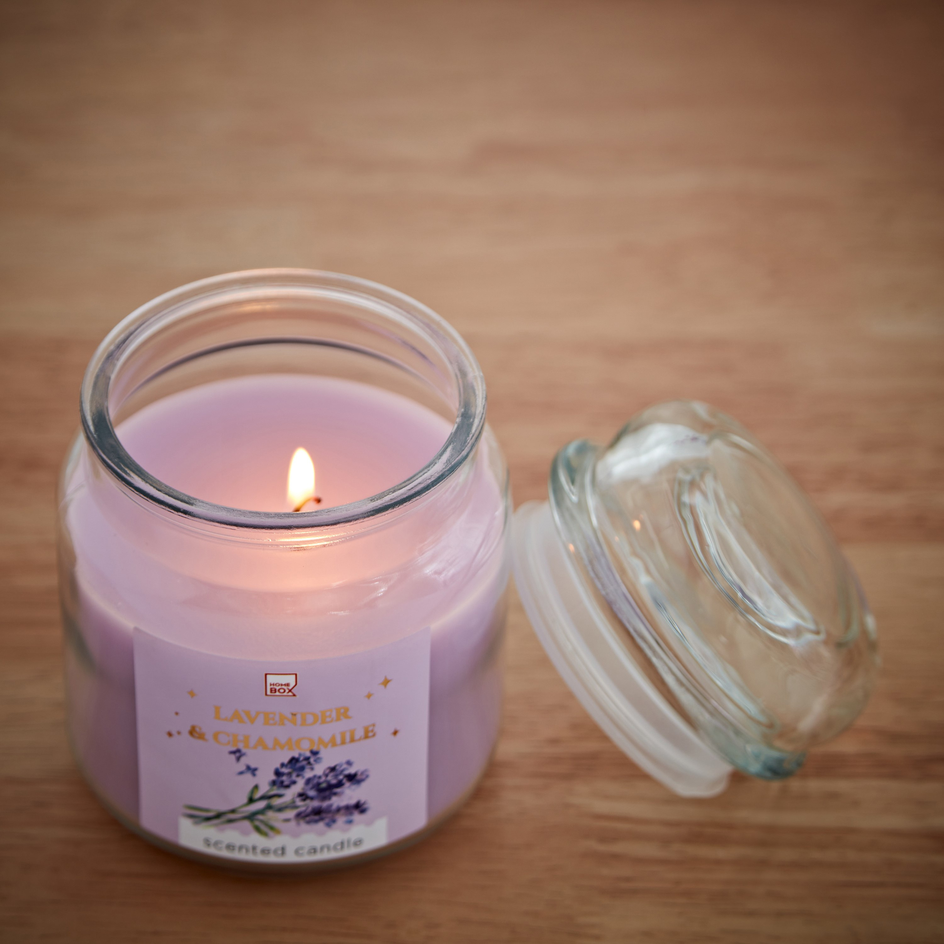 Qara Colonial Lavender Chamomile Jar Candle - 280 gm-hbxlivingroom-decorandaccessories-candles-image-3