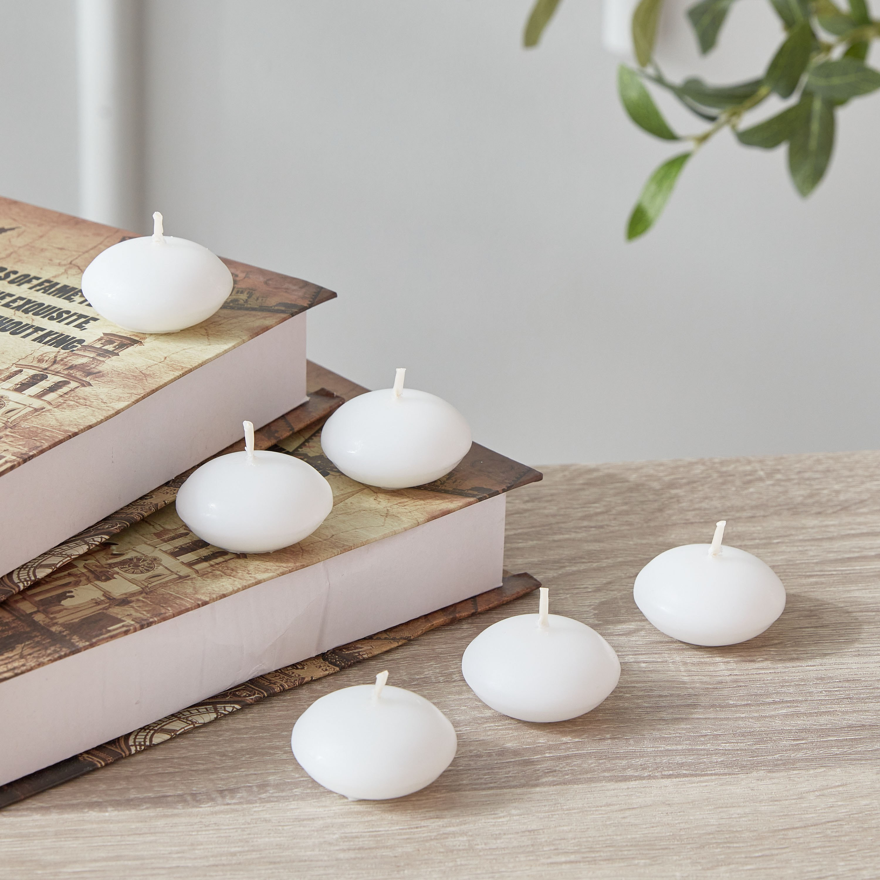 طقم شموع عائمة 6 قطع برائحة الفانيليا من قارا - 9x13.5x2.5 سم-hbxlivingroom-decorandaccessories-candles-image-1