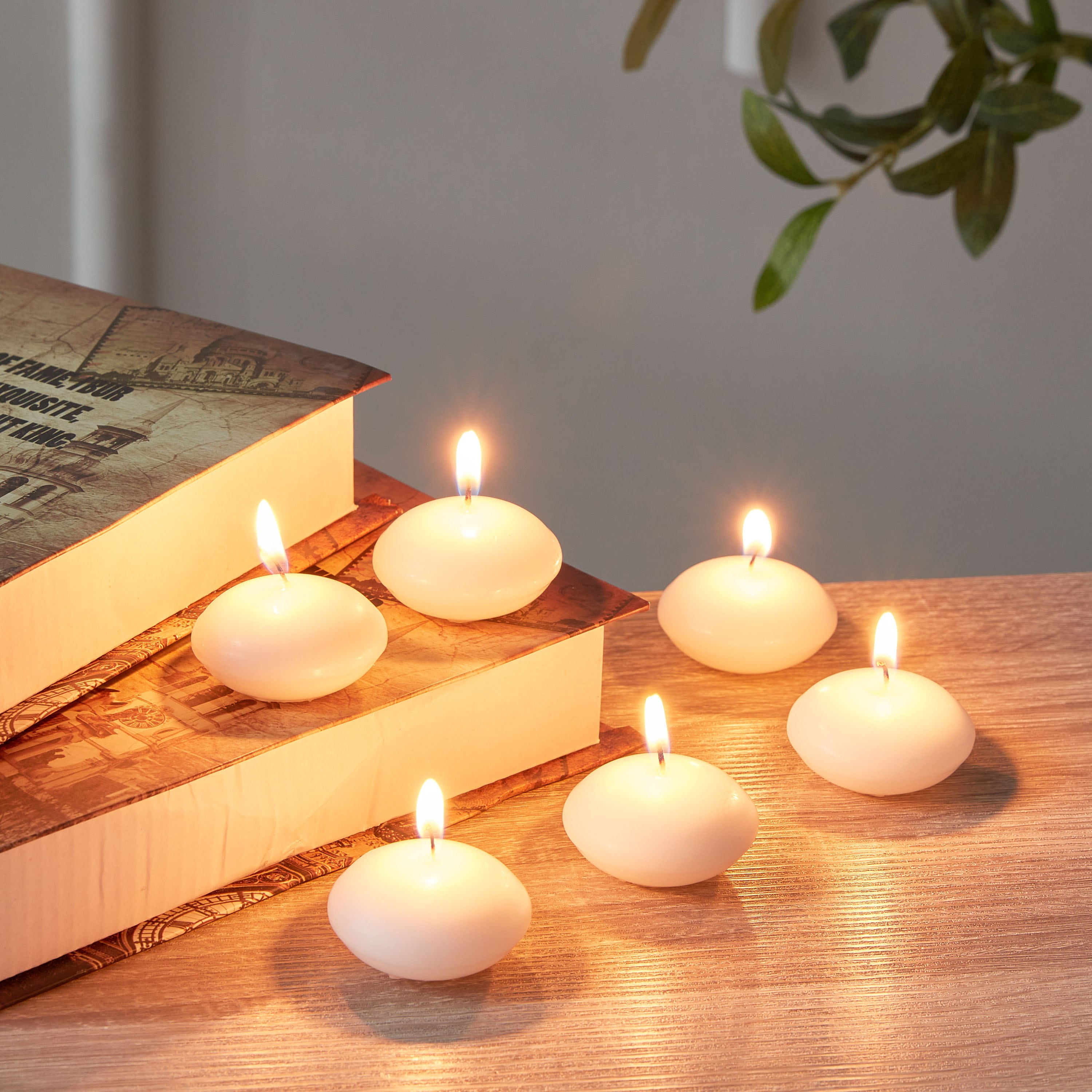 طقم شموع عائمة 6 قطع برائحة الفانيليا من قارا - 9x13.5x2.5 سم-hbxlivingroom-decorandaccessories-candles-image-2