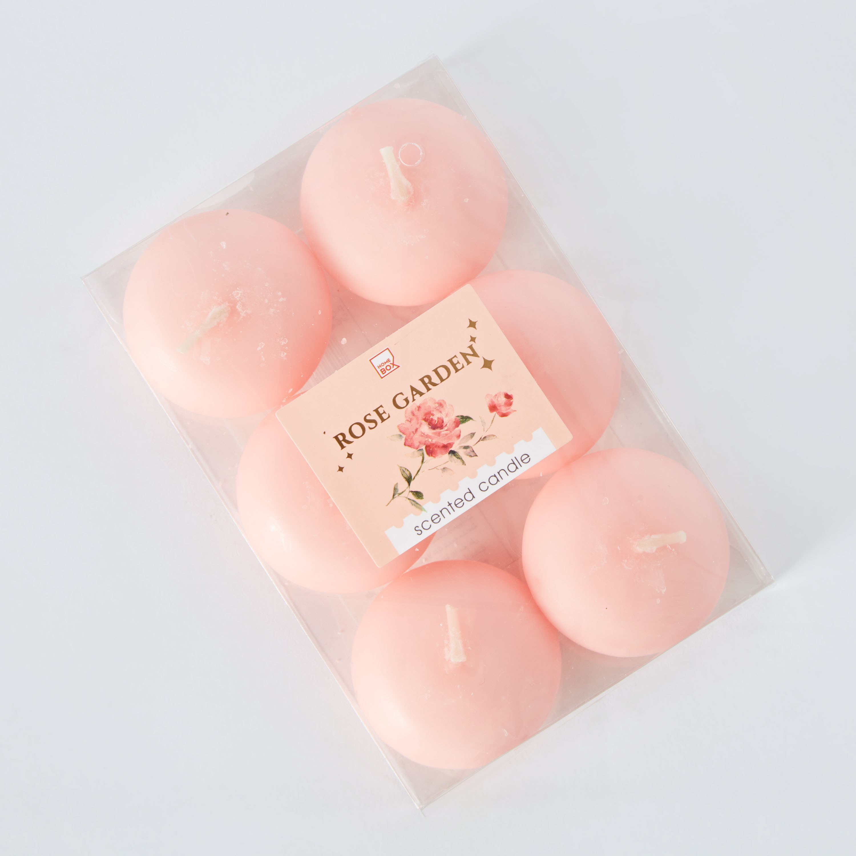 طقم شموع عائمة 6 قطع روز جاردن من قارا - 9x13.5x2.5 سم-hbxlivingroom-decorandaccessories-candles-image-5