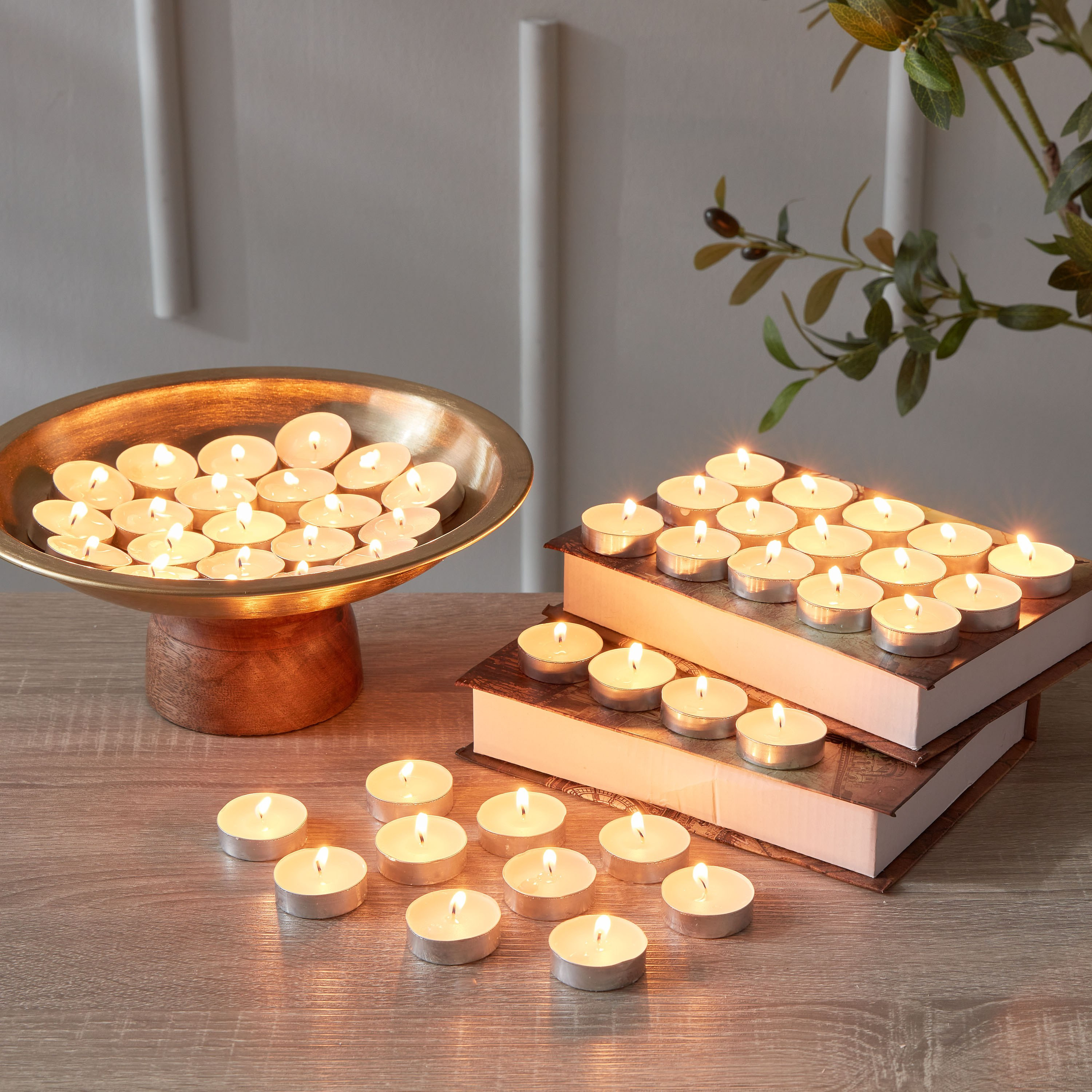 Qara 50-Piece Vanilla Tealight Candle Set - 19x19x2.5 cm-PROMO_HB_AE_B1G1_250925-image-2